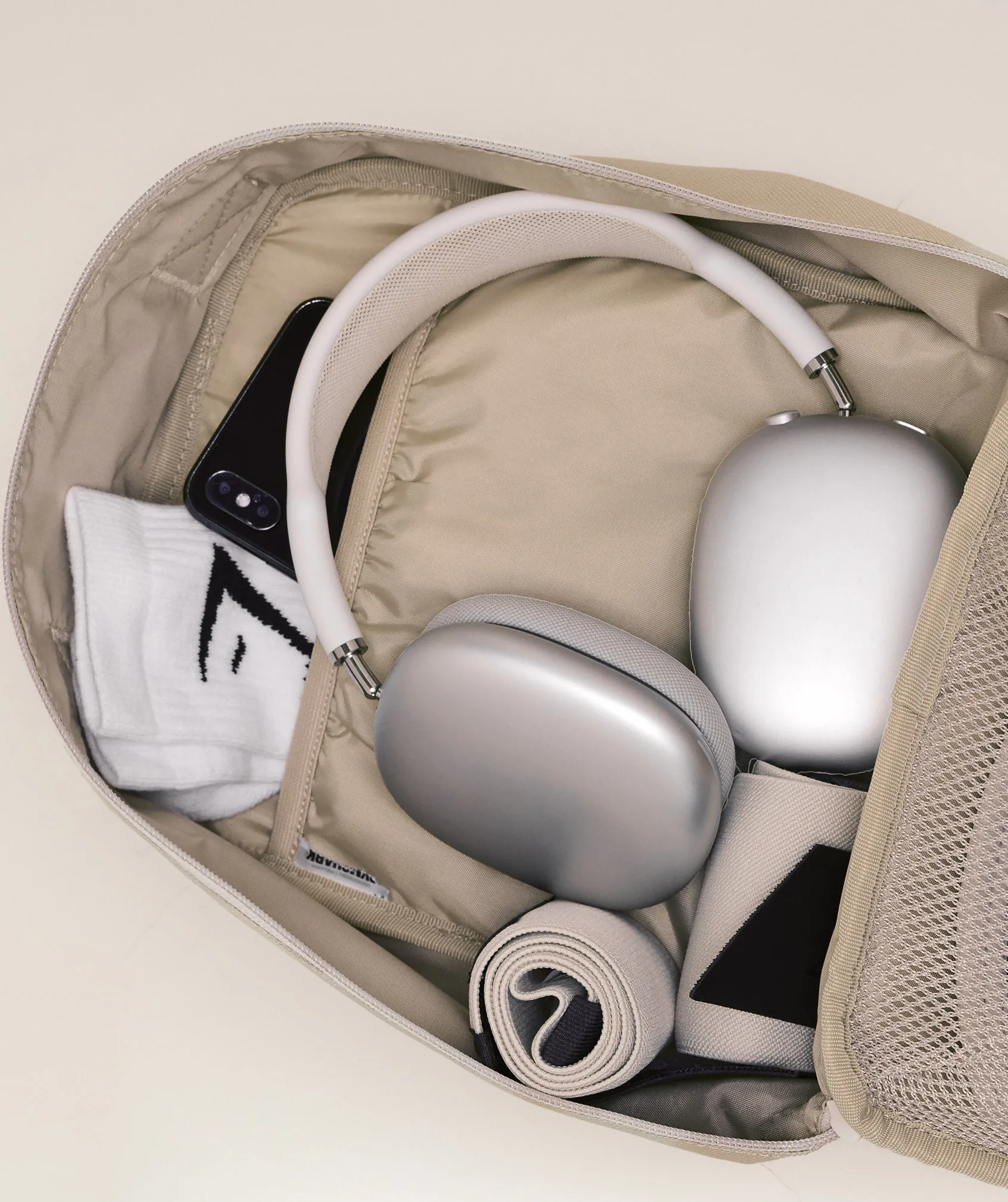 Gymshark Mini Tactical Backpack - Vanilla Beige/Pebble Grey sold by Gymshark product image thumbnail 3