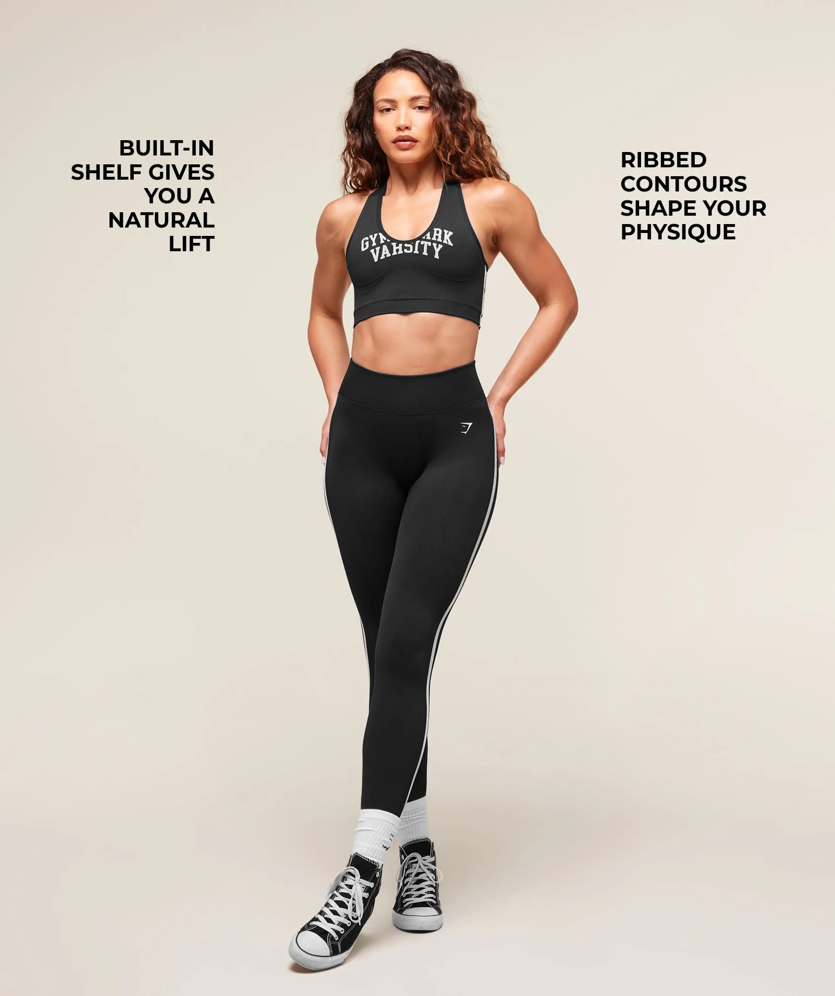 Gymshark Lift Campus Seamless Tank - Black sold by Gymshark product image thumbnail 3