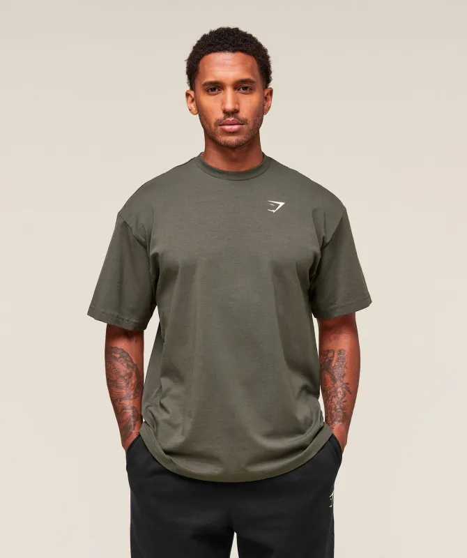 Gymshark Essential Oversized T-Shirt - Strength Green sold by Gymshark