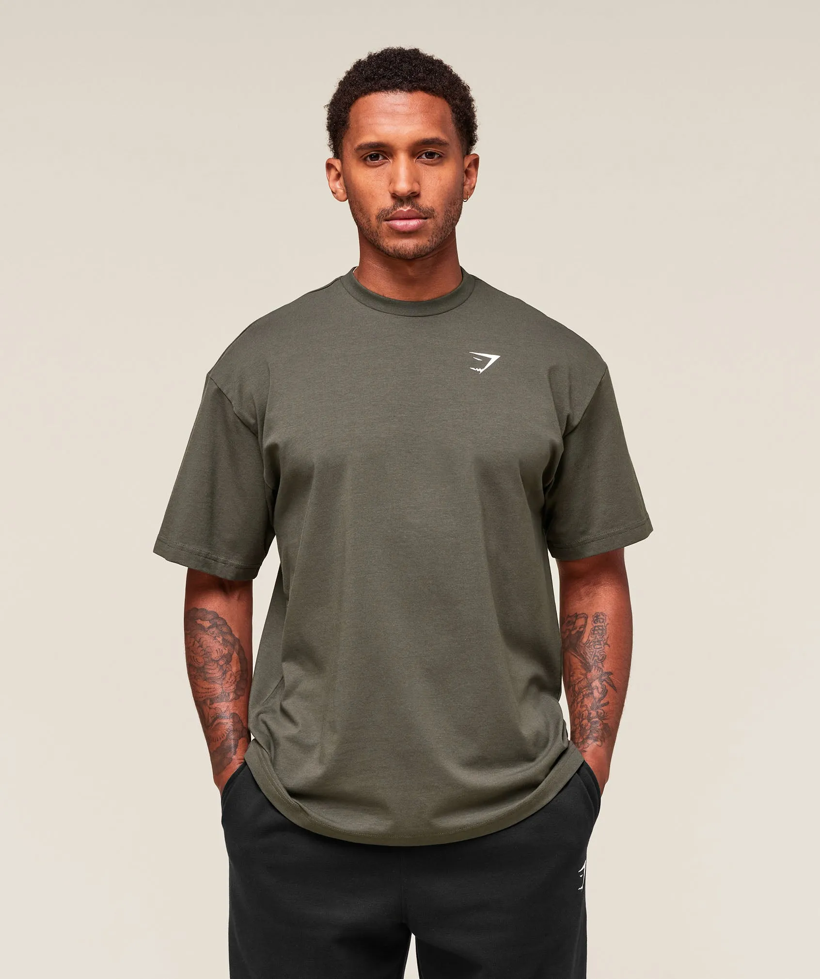 Gymshark Essential Oversized T-Shirt - Strength Green sold by Gymshark