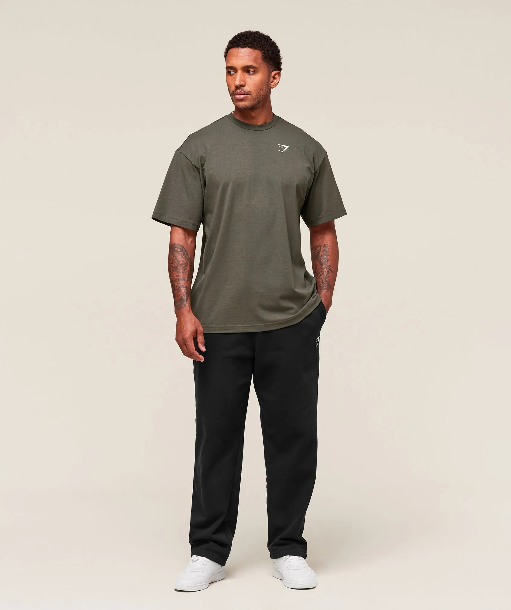Gymshark Essential Oversized T-Shirt - Strength Green sold by Gymshark product image thumbnail 5