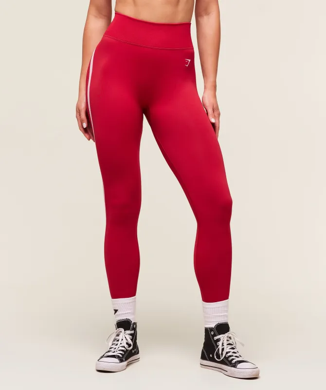 Gymshark Lift Campus Seamless Leggings - Carmine Red made by Gymshark
