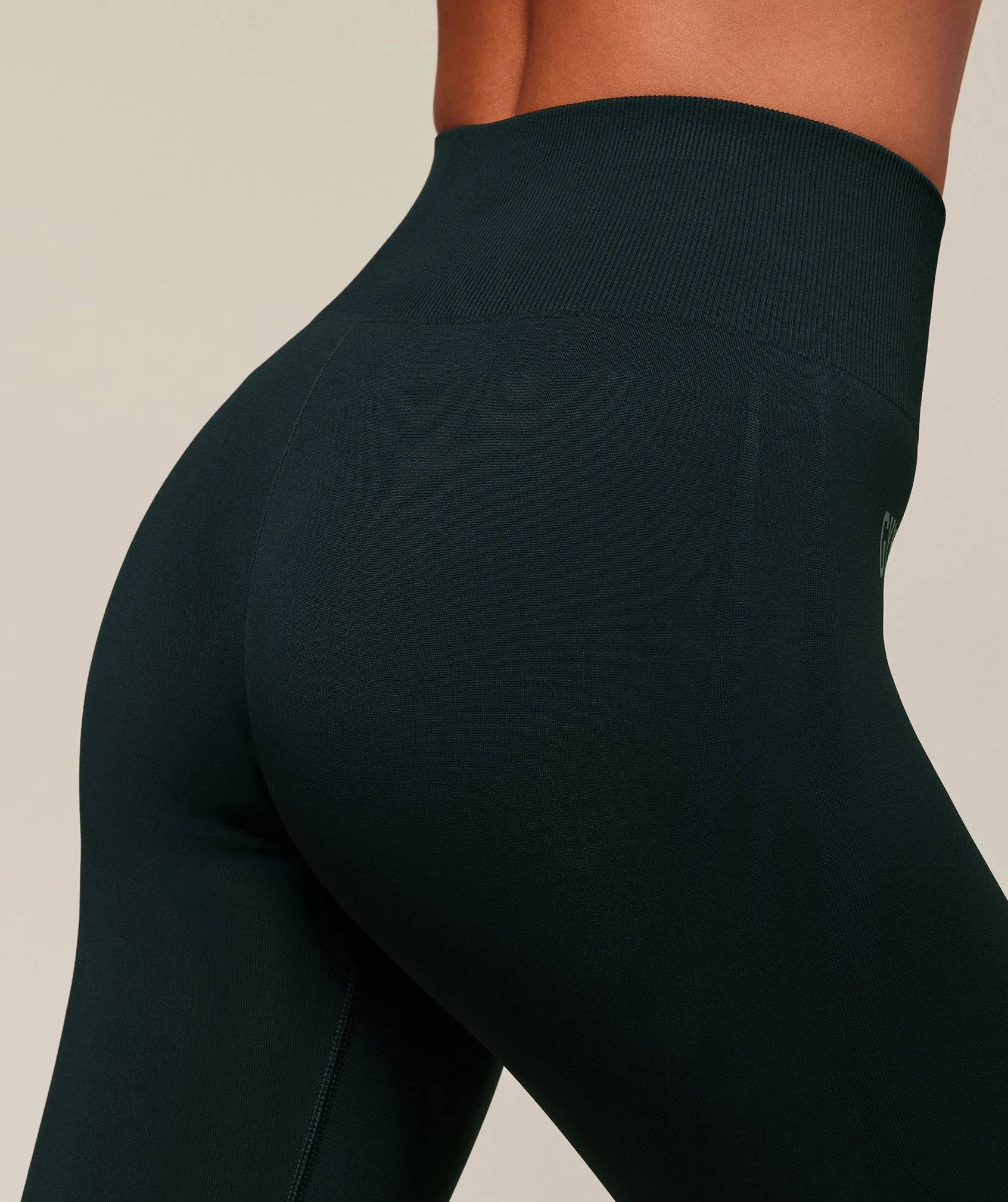 Gymshark Everyday Seamless Graphic Leggings - Darkest Teal sold by Gymshark product image thumbnail 5