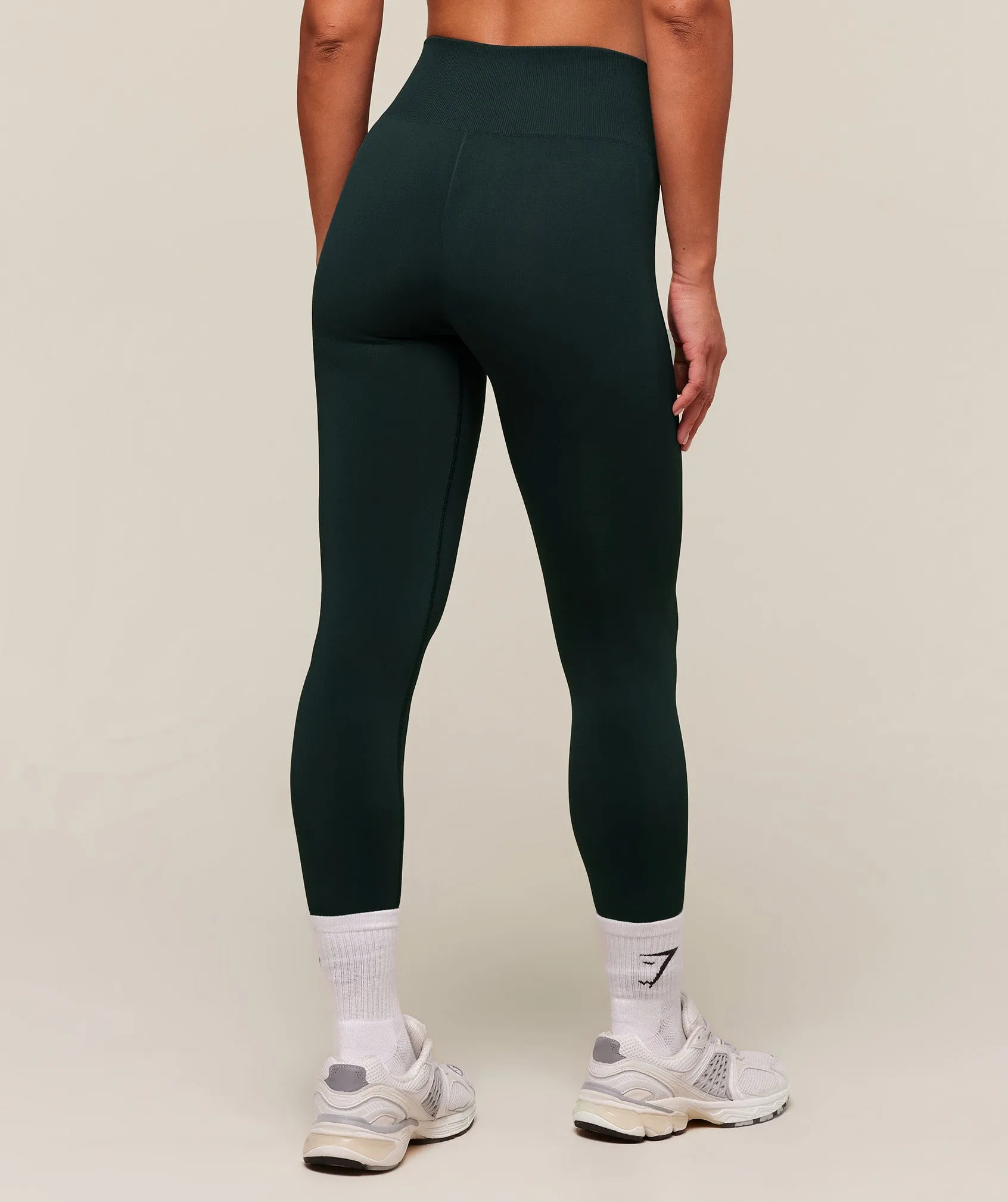 Gymshark Everyday Seamless Graphic Leggings - Darkest Teal sold by Gymshark product image thumbnail 2