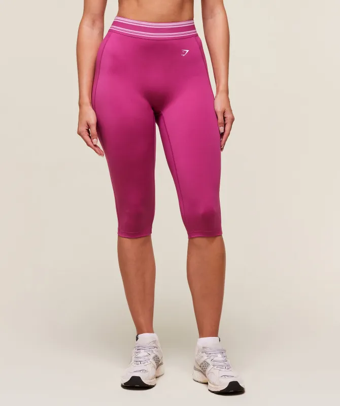 Gymshark Retro Capri Leggings - Winning Pink sold by Gymshark