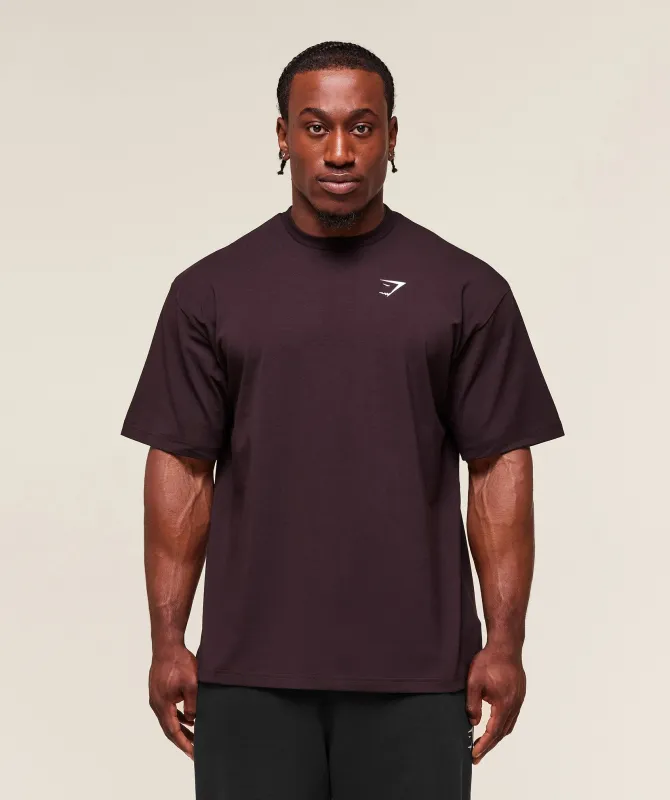 Gymshark Essential Oversized T-Shirt - Plum Brown sold by Gymshark