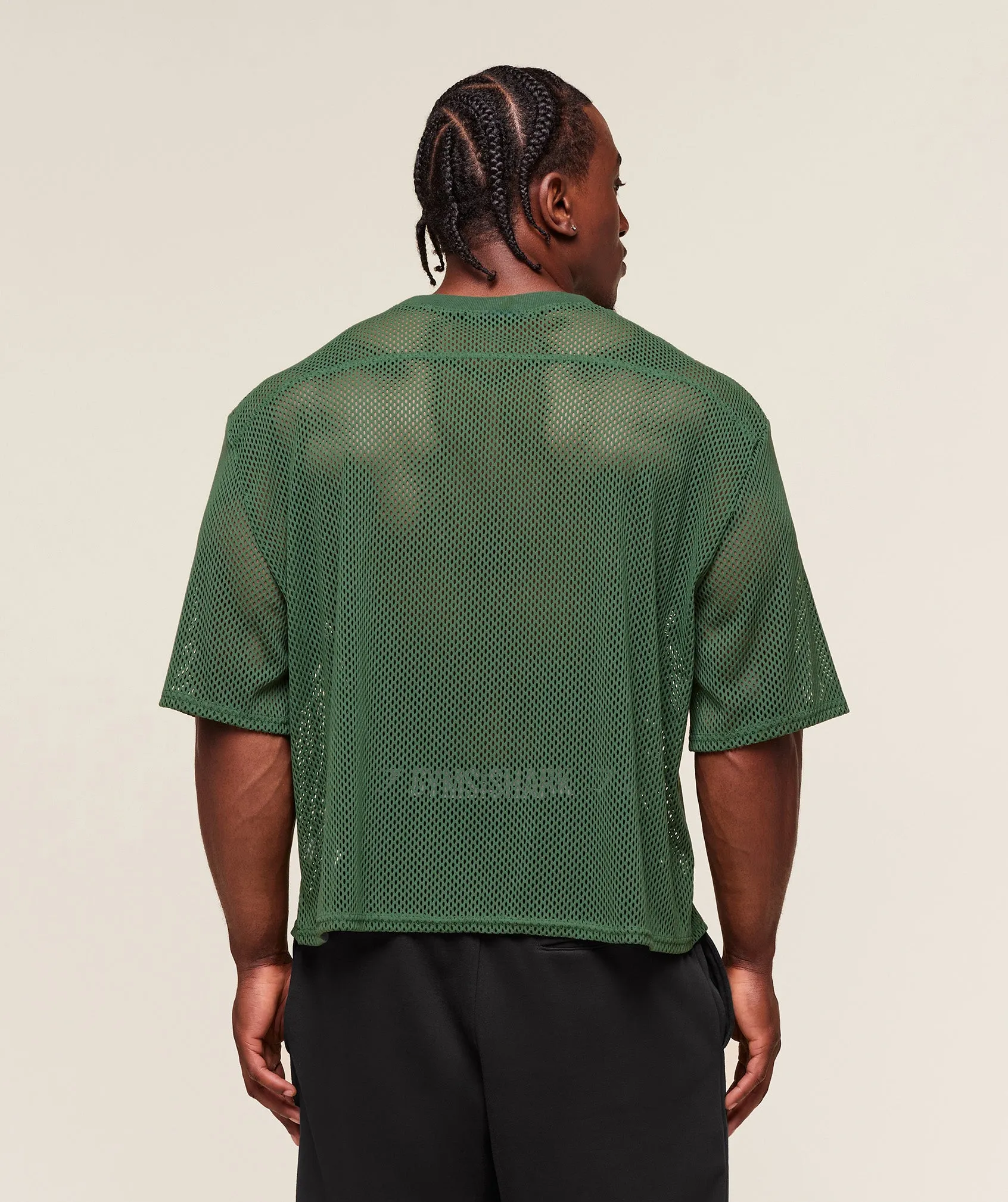 Gymshark Mesh Oversized T-Shirt - Classic Green sold by Gymshark product image thumbnail 2