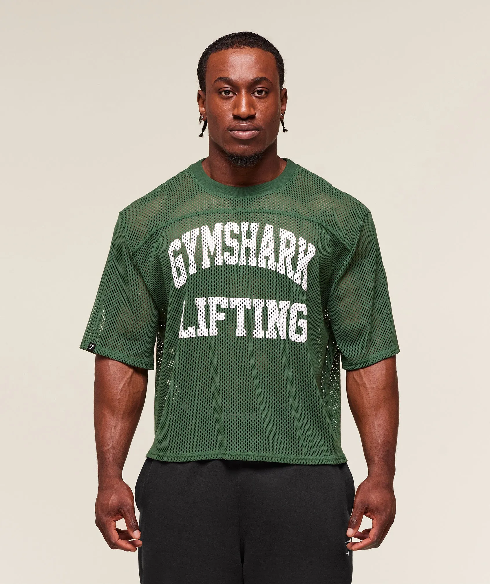 Gymshark Mesh Oversized T-Shirt - Classic Green sold by Gymshark