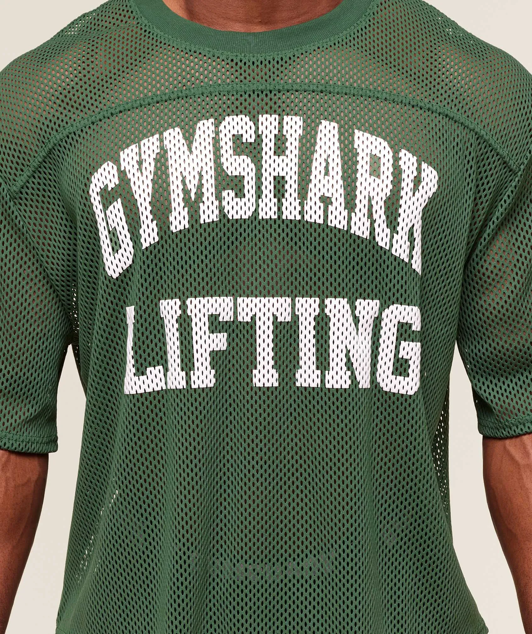 Gymshark Mesh Oversized T-Shirt - Classic Green sold by Gymshark product image thumbnail 4