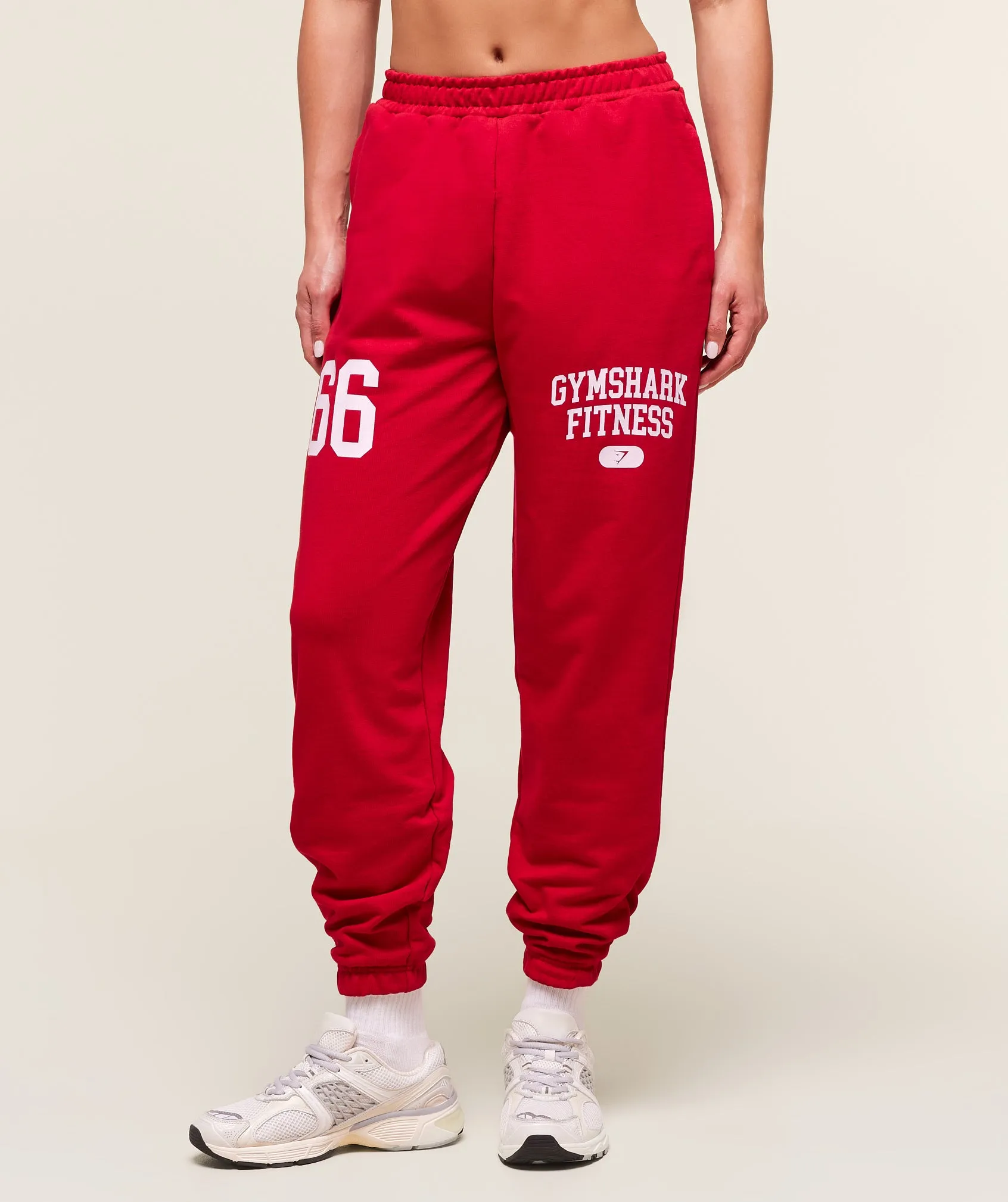 Gymshark Campus Graphic Oversized Jogger - Conditioning Red sold by Gymshark