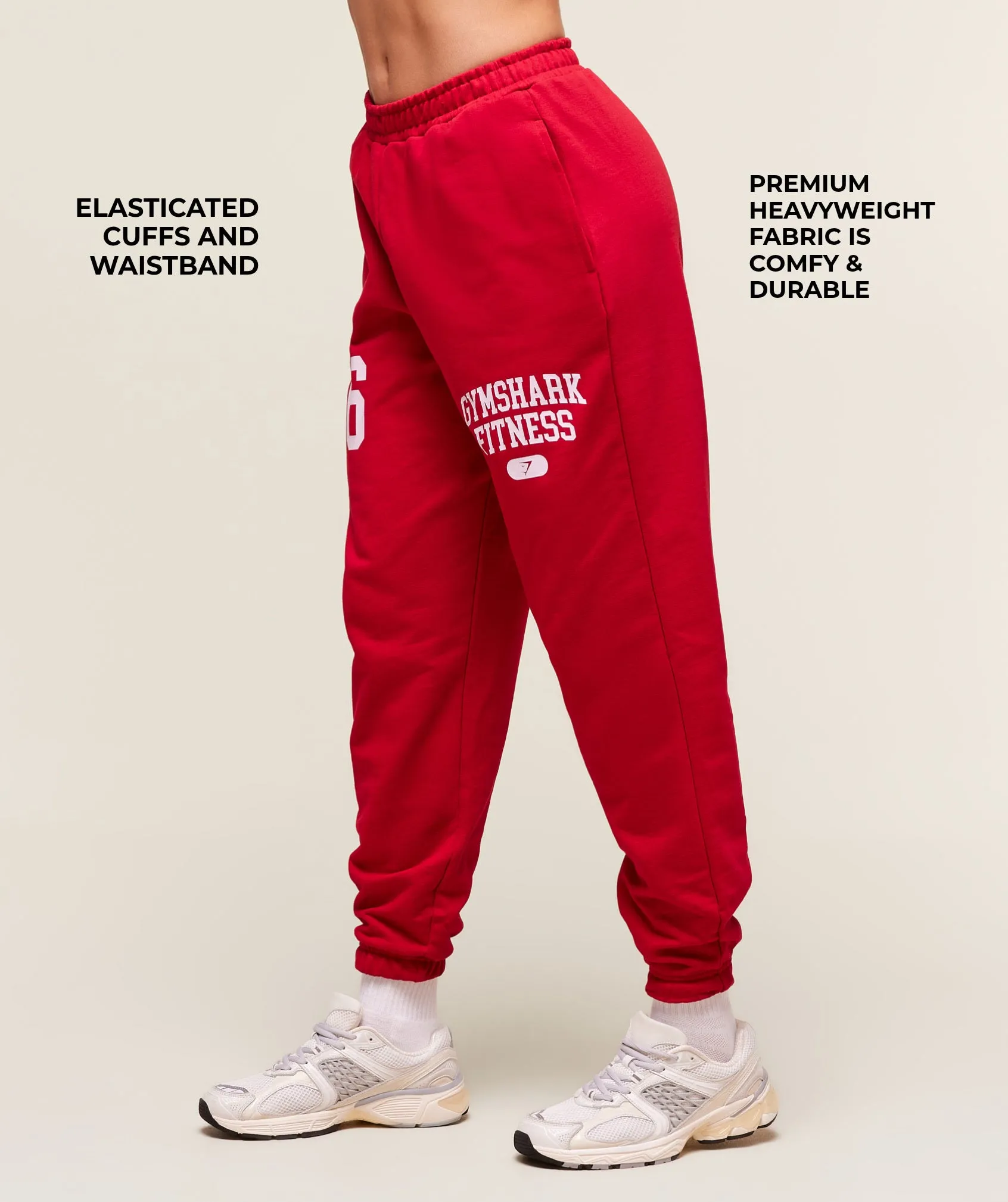 Gymshark Campus Graphic Oversized Jogger - Conditioning Red sold by Gymshark product image thumbnail 2