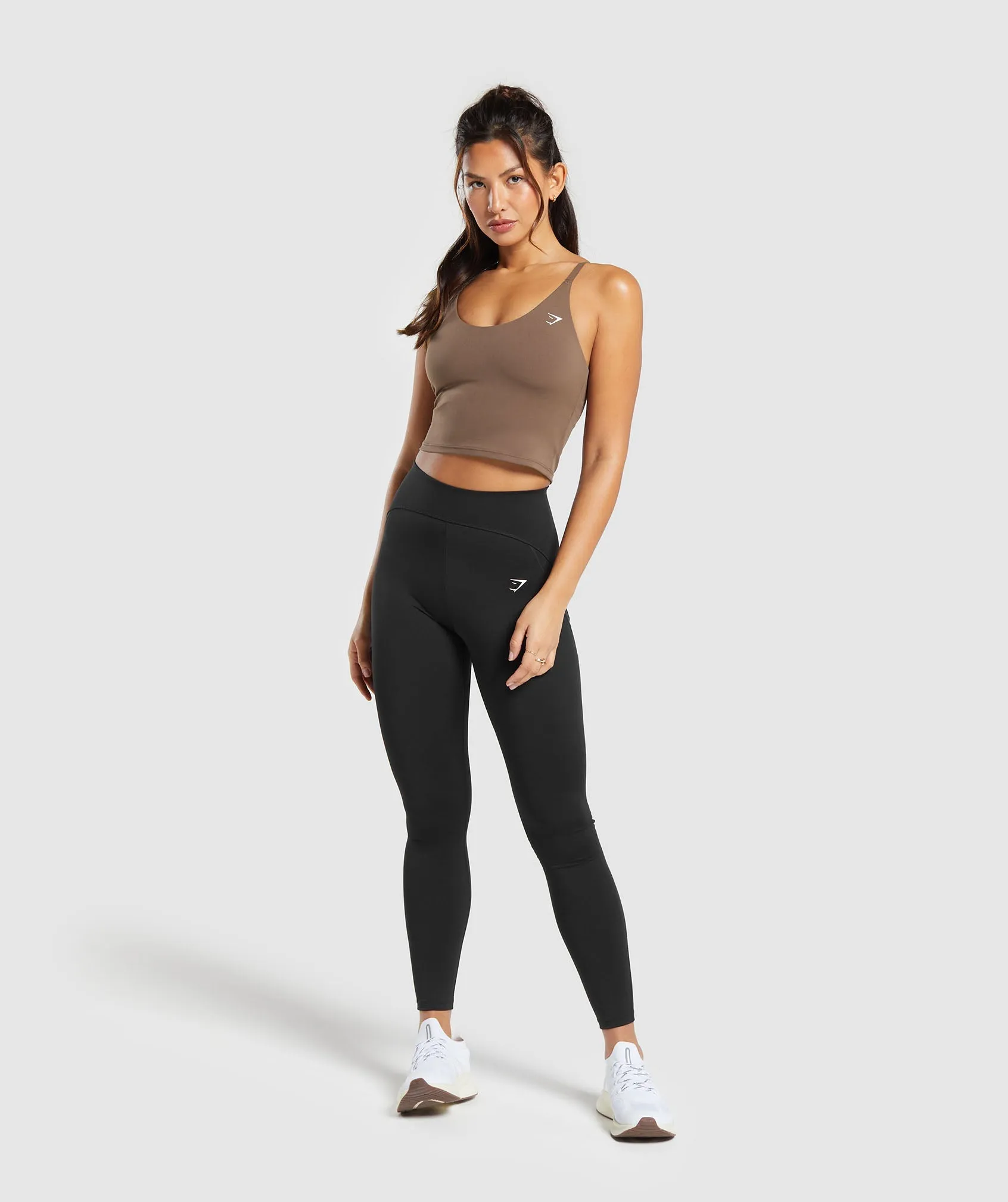 Gymshark Everyday Shelf Cami Tank- Soft Brown sold by Gymshark product image thumbnail 4