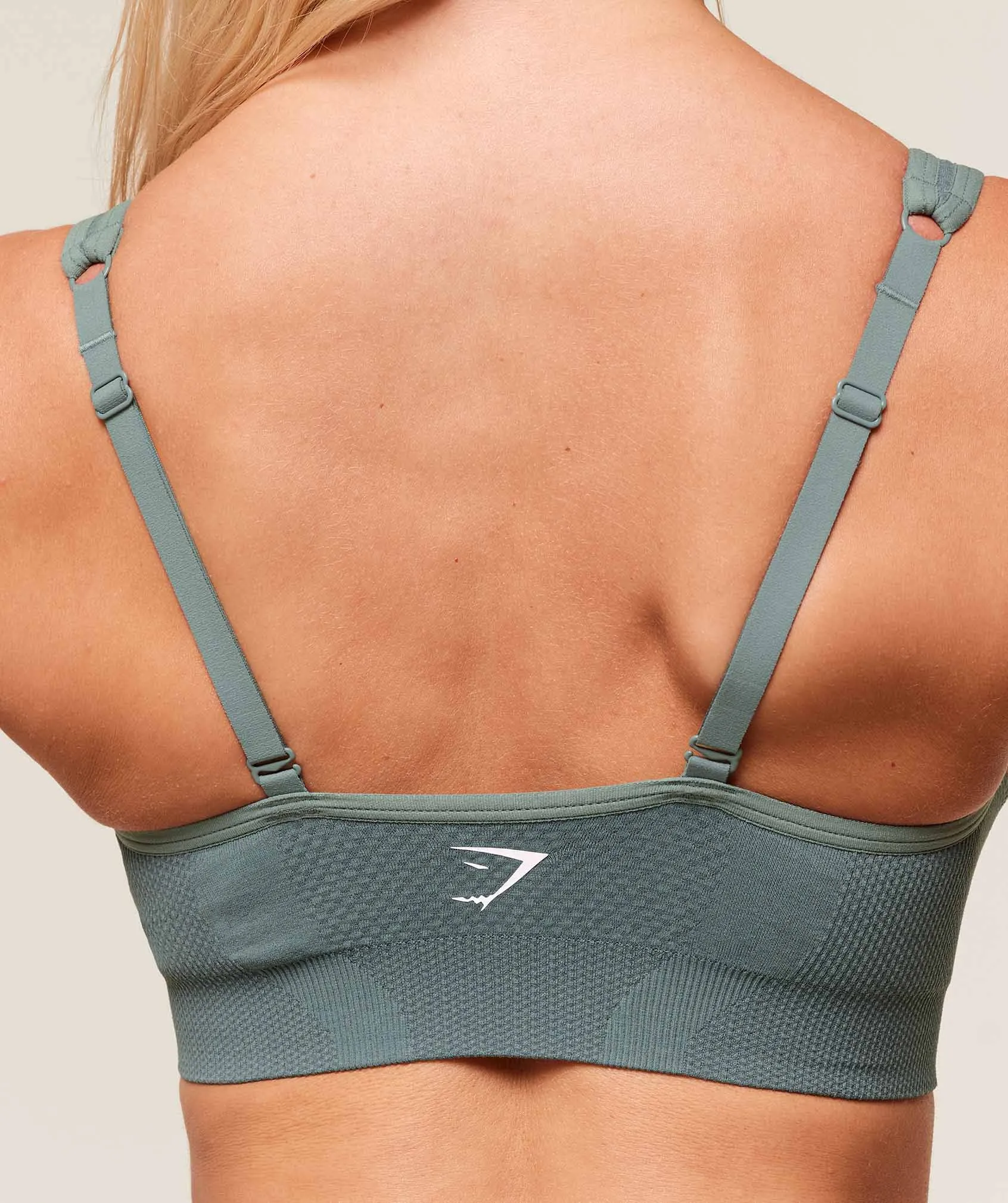 Gymshark Vital V Neck Sports Bra - Celeste Blue/Marl sold by Gymshark product image thumbnail 5