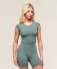 Gymshark Vital Scoop Neck Top - Celeste Blue/Marl sold by Gymshark
