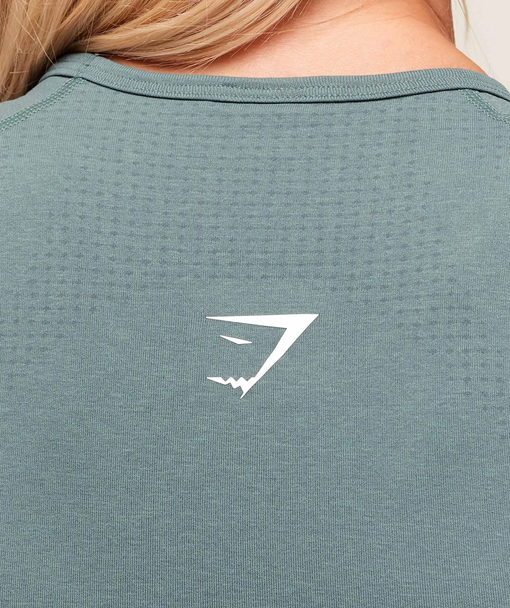 Gymshark Vital Scoop Neck Top - Celeste Blue/Marl sold by Gymshark product image thumbnail 4
