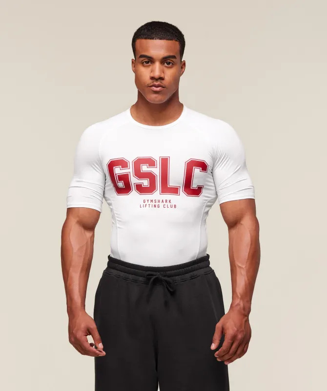 Gymshark GSLC Baselayer T-Shirt - White sold by Gymshark
