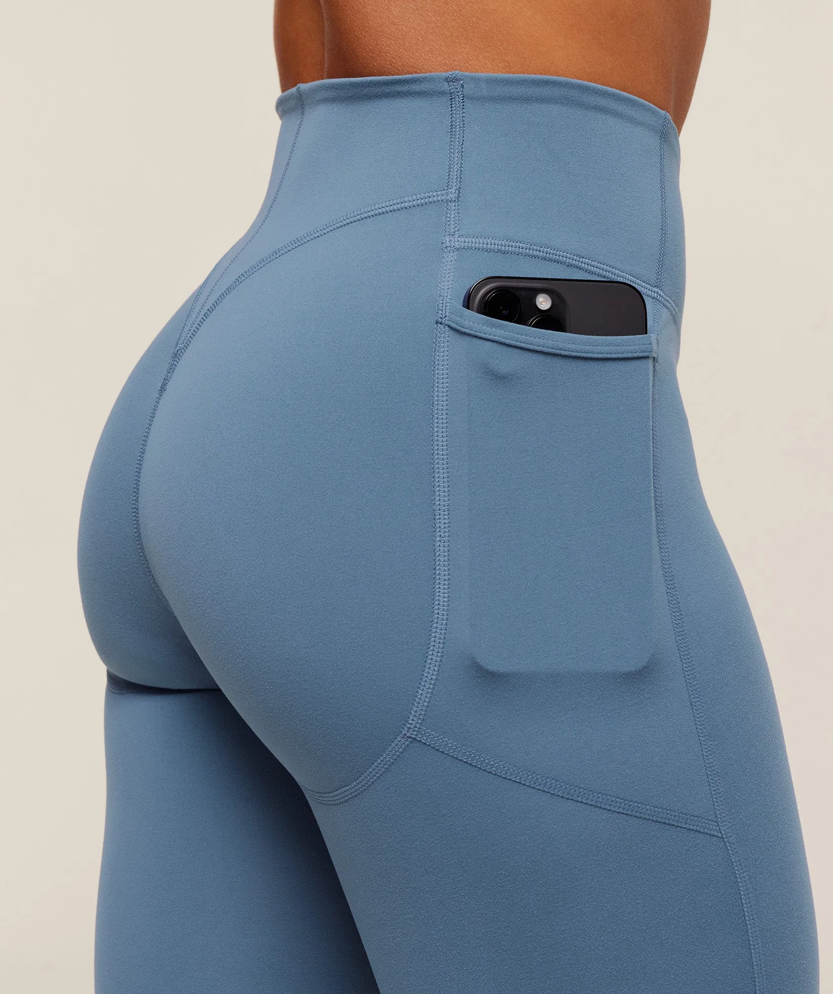 Gymshark Lifting Pocket Leggings - Worn Blue sold by Gymshark product image thumbnail 5