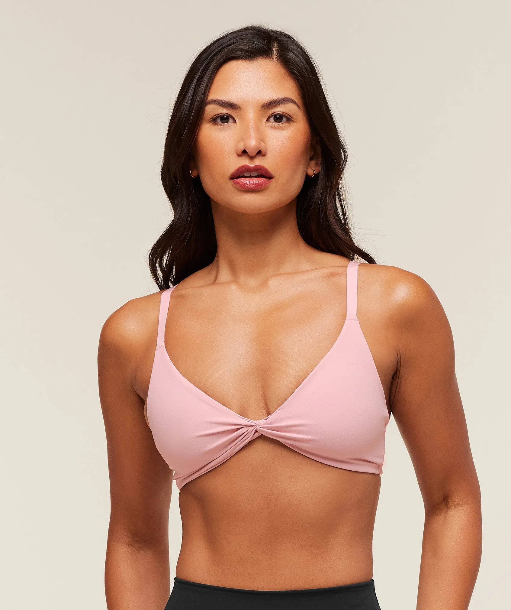 Gymshark Twist Front Bralette - Cloud Pink sold by Gymshark