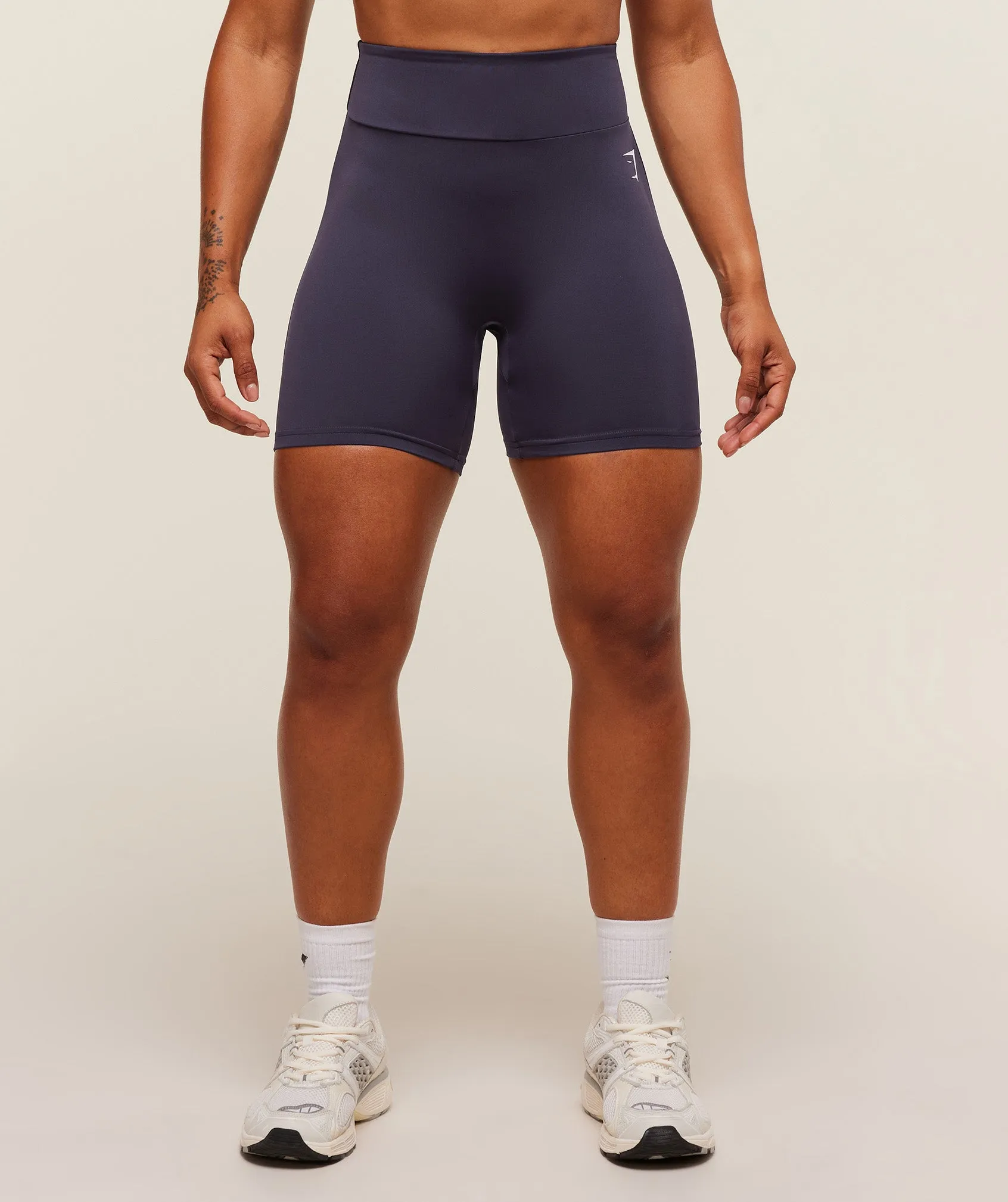 Reps Power Tight Shorts - Midnight Purple sold by Gymshark