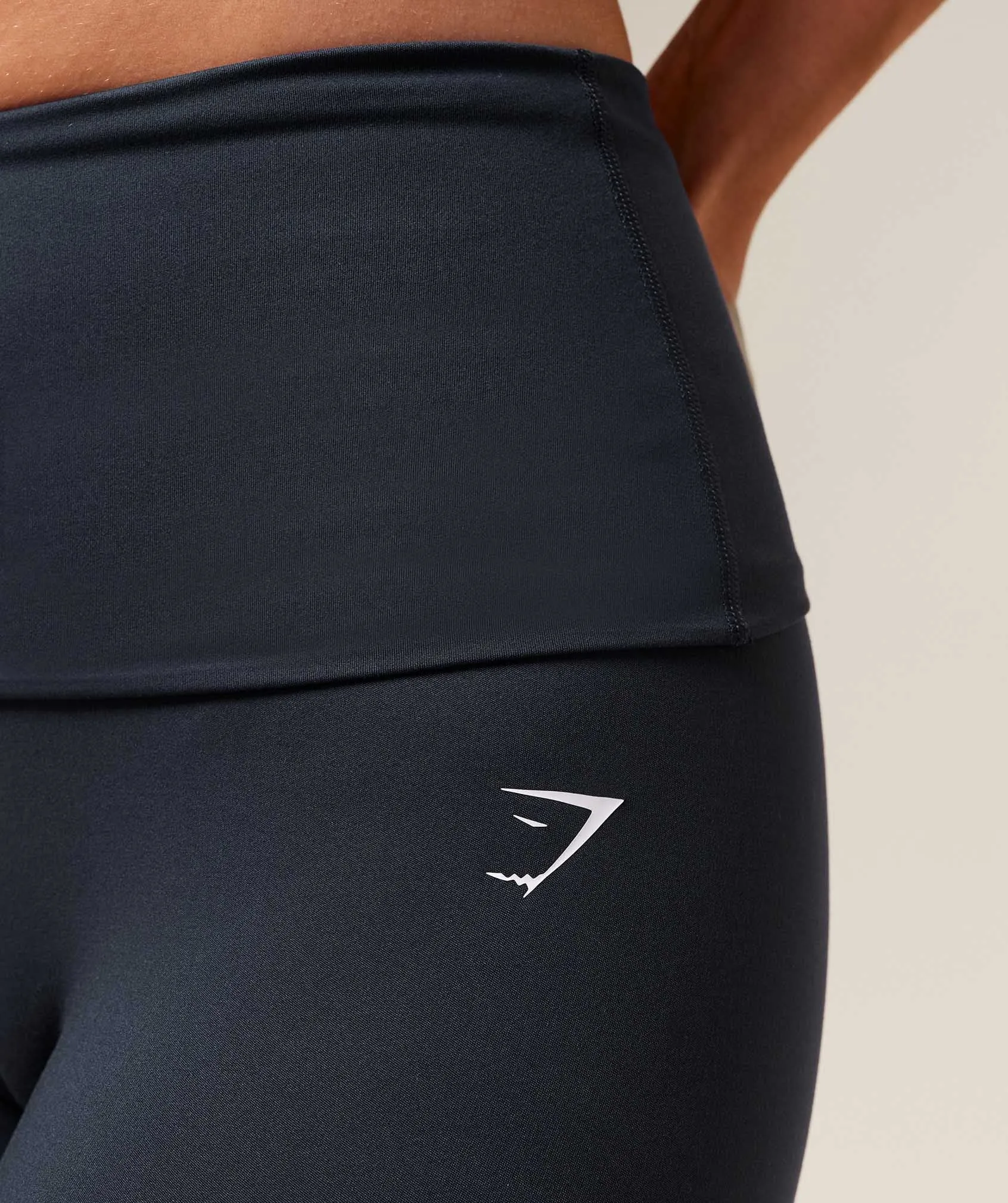 Gymshark Training Foldover Leggings - Heavy Blue sold by Gymshark product image thumbnail 5