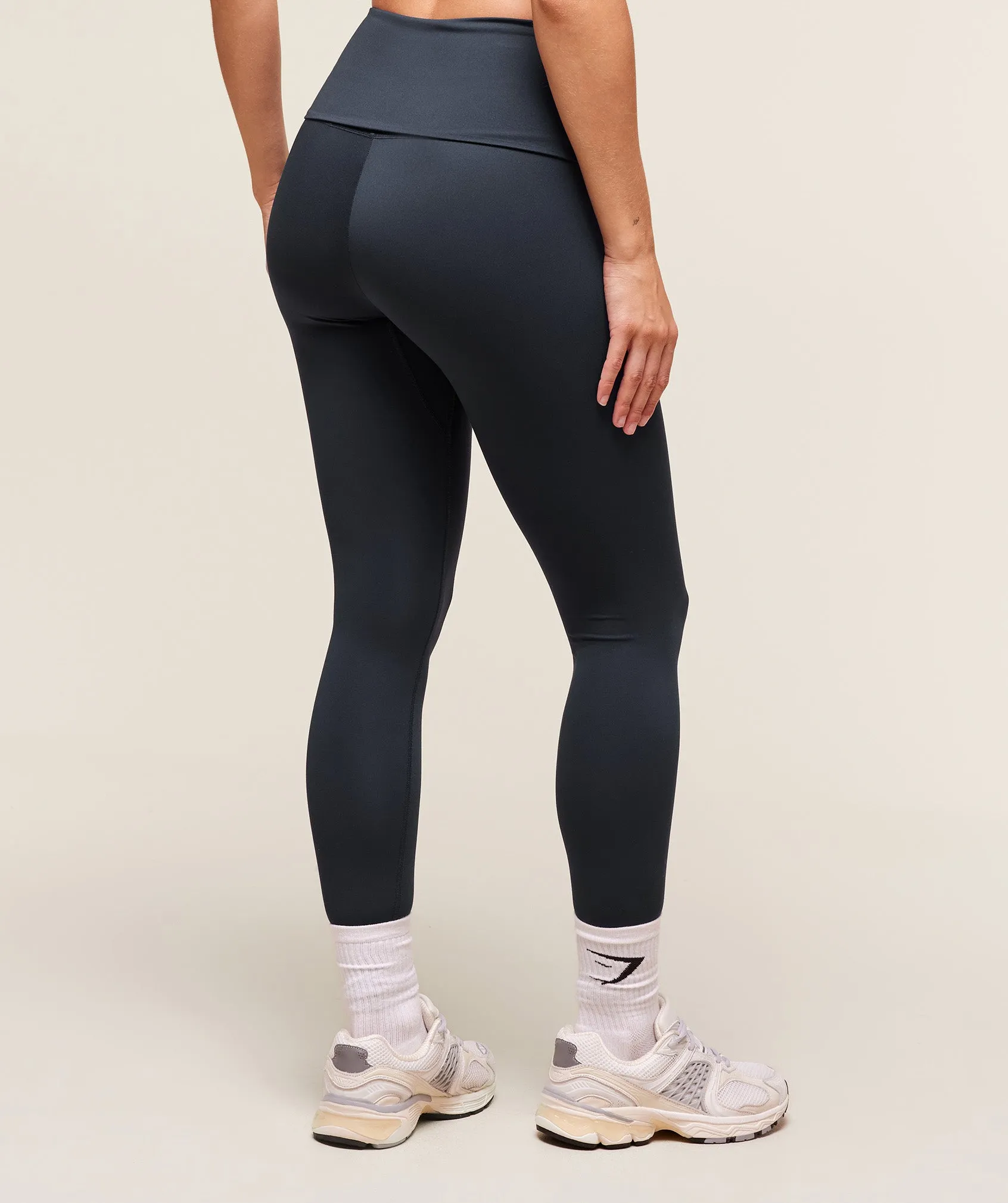 Gymshark Training Foldover Leggings - Heavy Blue sold by Gymshark product image thumbnail 2