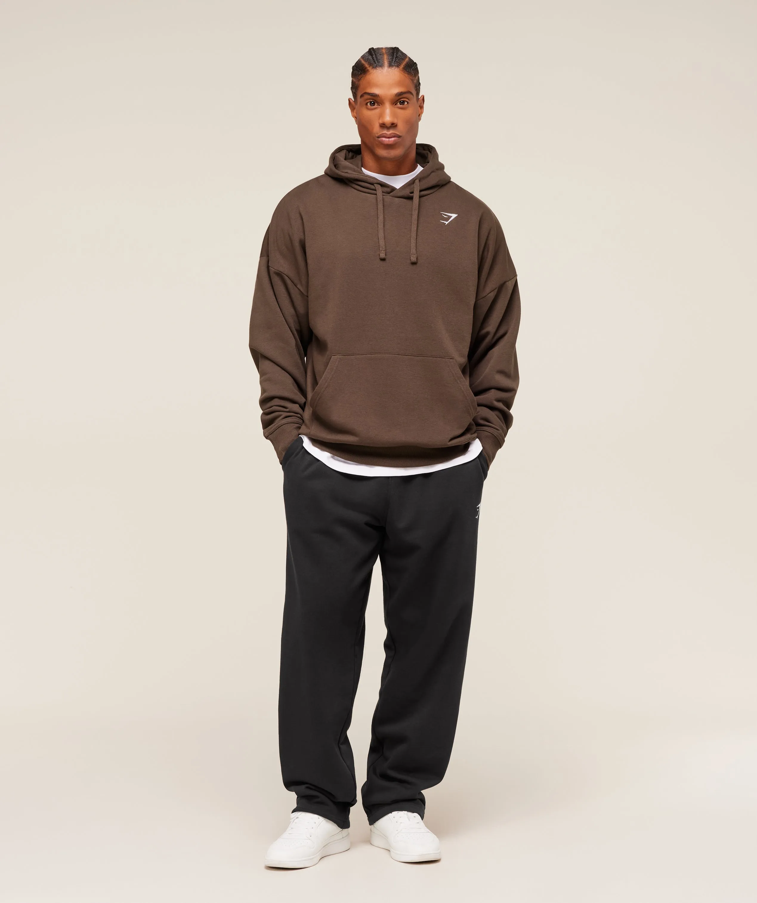 Gymshark Crest Oversized Hoodie - Archive Brown sold by Gymshark product image thumbnail 5