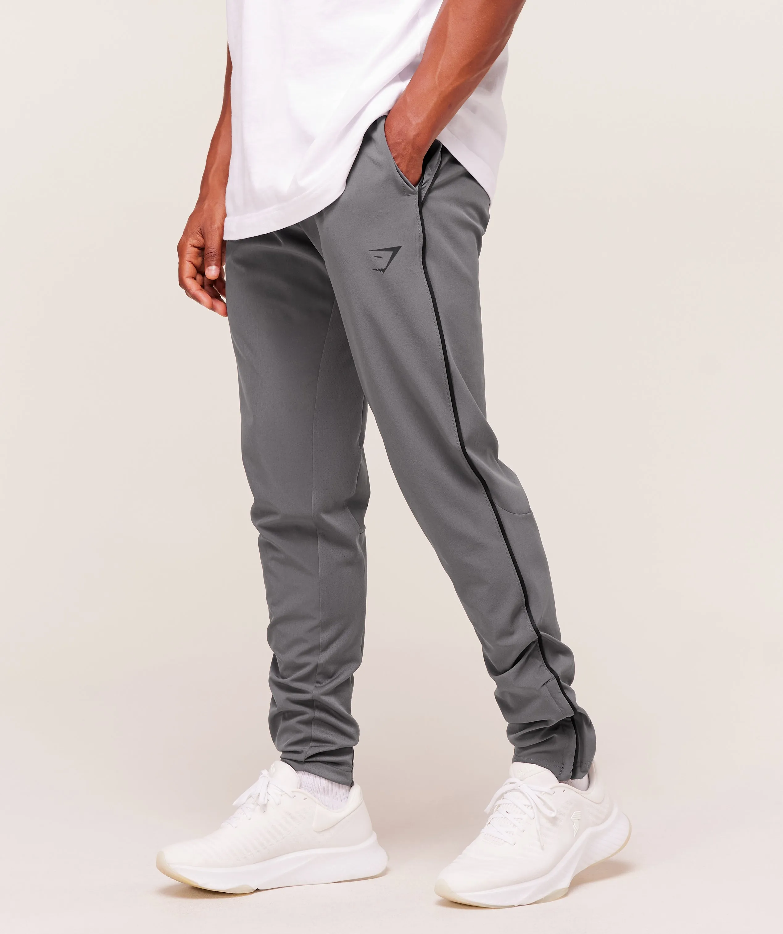 Gymshark Arrival Woven Block Joggers - Dark Grey sold by Gymshark product image thumbnail 3