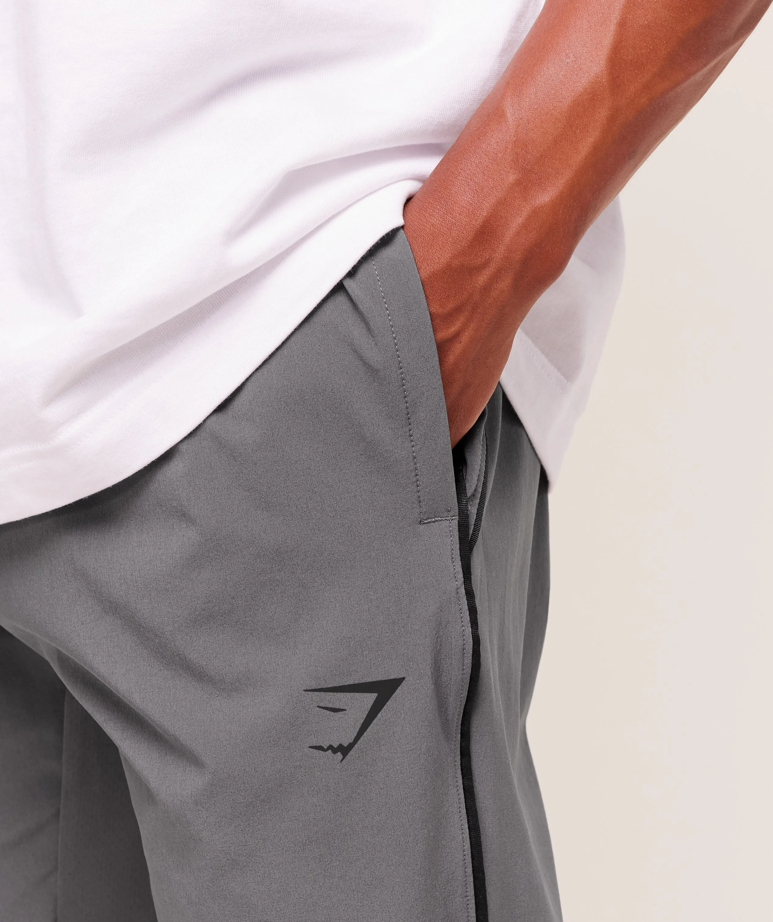 Gymshark Arrival Woven Block Joggers - Dark Grey sold by Gymshark product image thumbnail 4