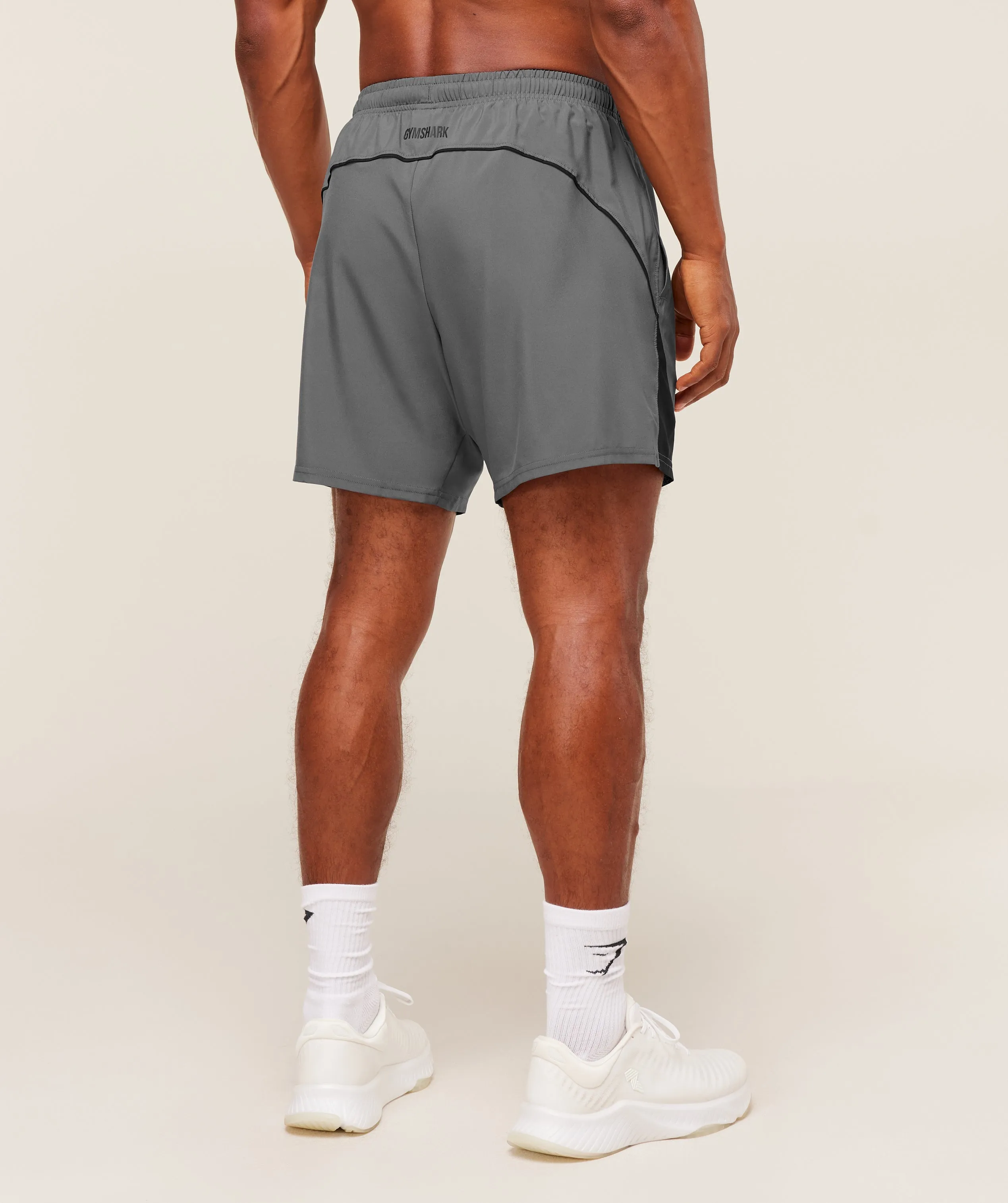 Gymshark Arrival Block 6" Shorts - Dark Grey sold by Gymshark product image thumbnail 2