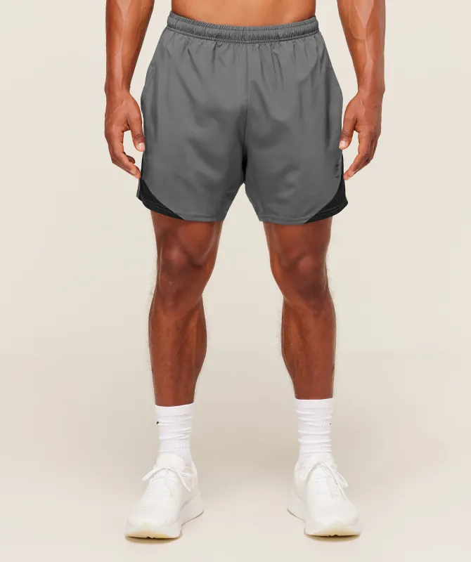 Gymshark Arrival Block 6" Shorts - Dark Grey sold by Gymshark