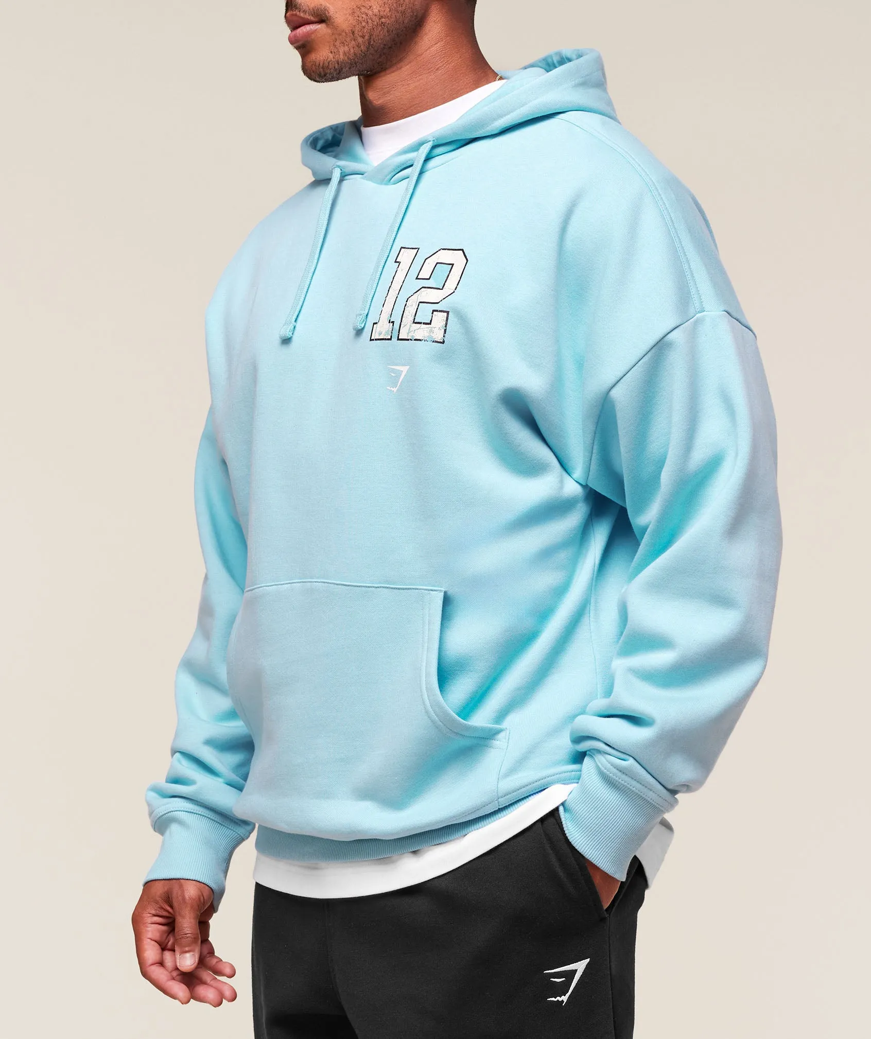 Gymshark Campus Hoodie - Athletic Light Blue sold by Gymshark product image thumbnail 3