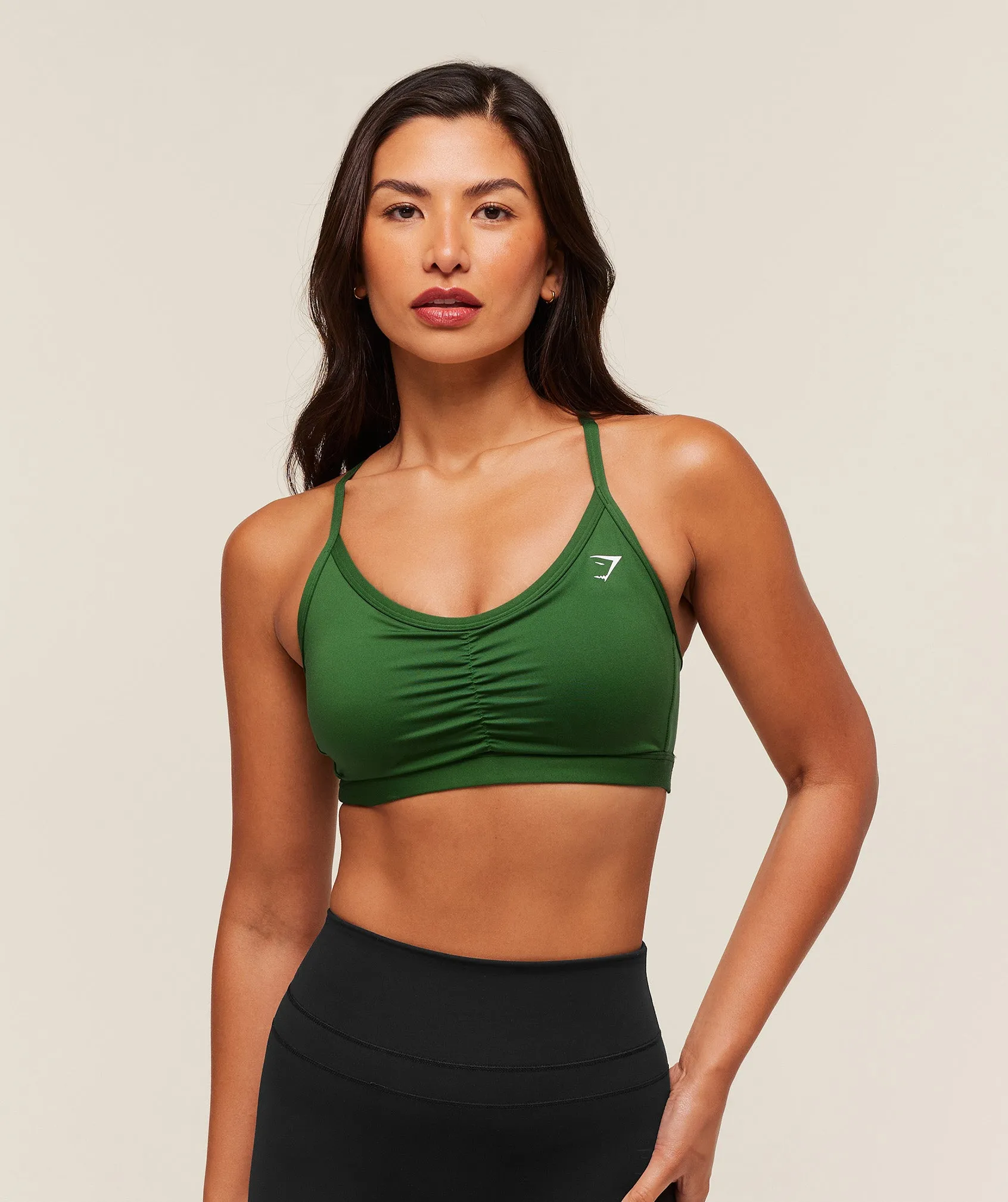 Gymshark Ruched Sports Bra - Athletic Green sold by Gymshark