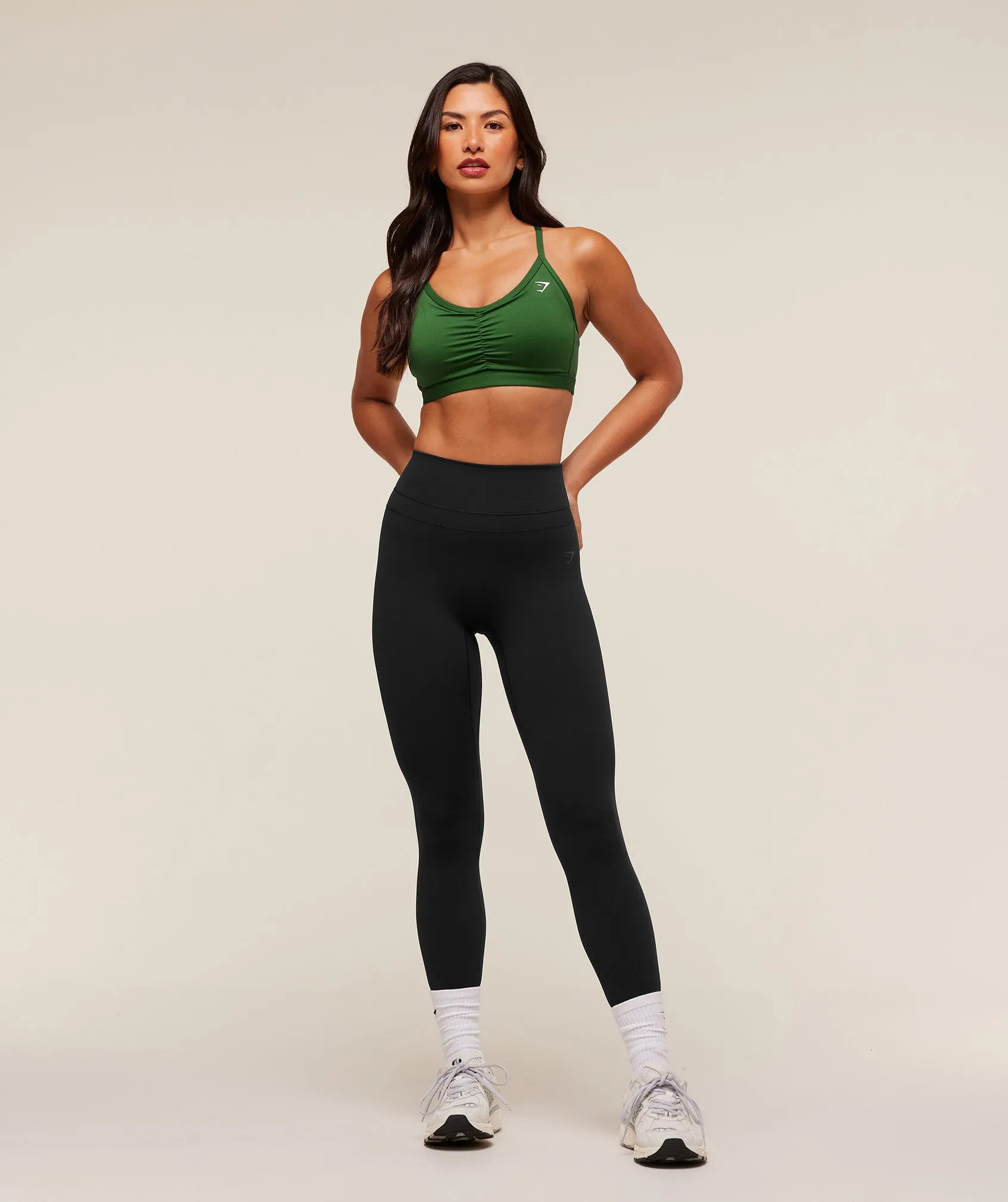 Gymshark Ruched Sports Bra - Athletic Green sold by Gymshark product image thumbnail 4