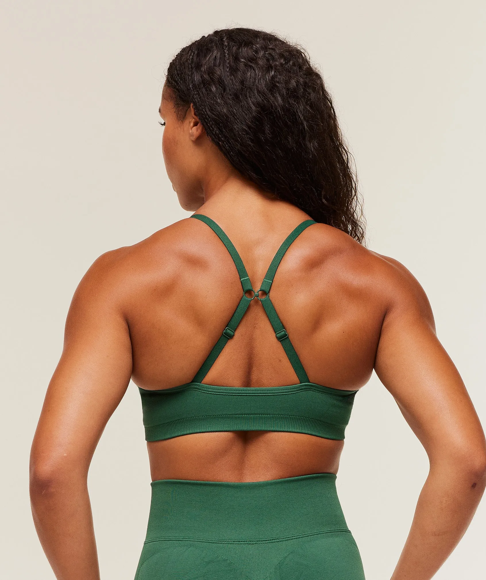 Gymshark Lift Seamless Sports Bra - Lift Green/Lift Green Marl sold by Gymshark product image thumbnail 2