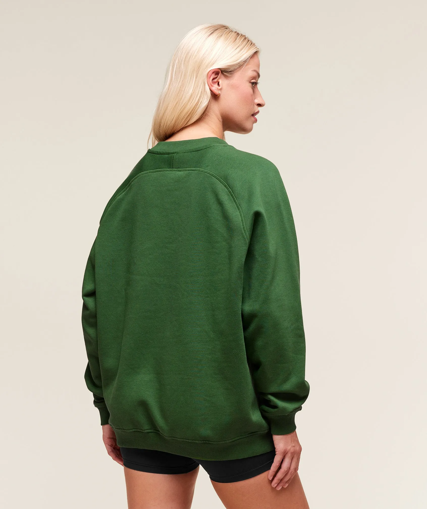 Gymshark Training Oversized Fleece Sweatshirt - Athletic Green sold by Gymshark product image thumbnail 2