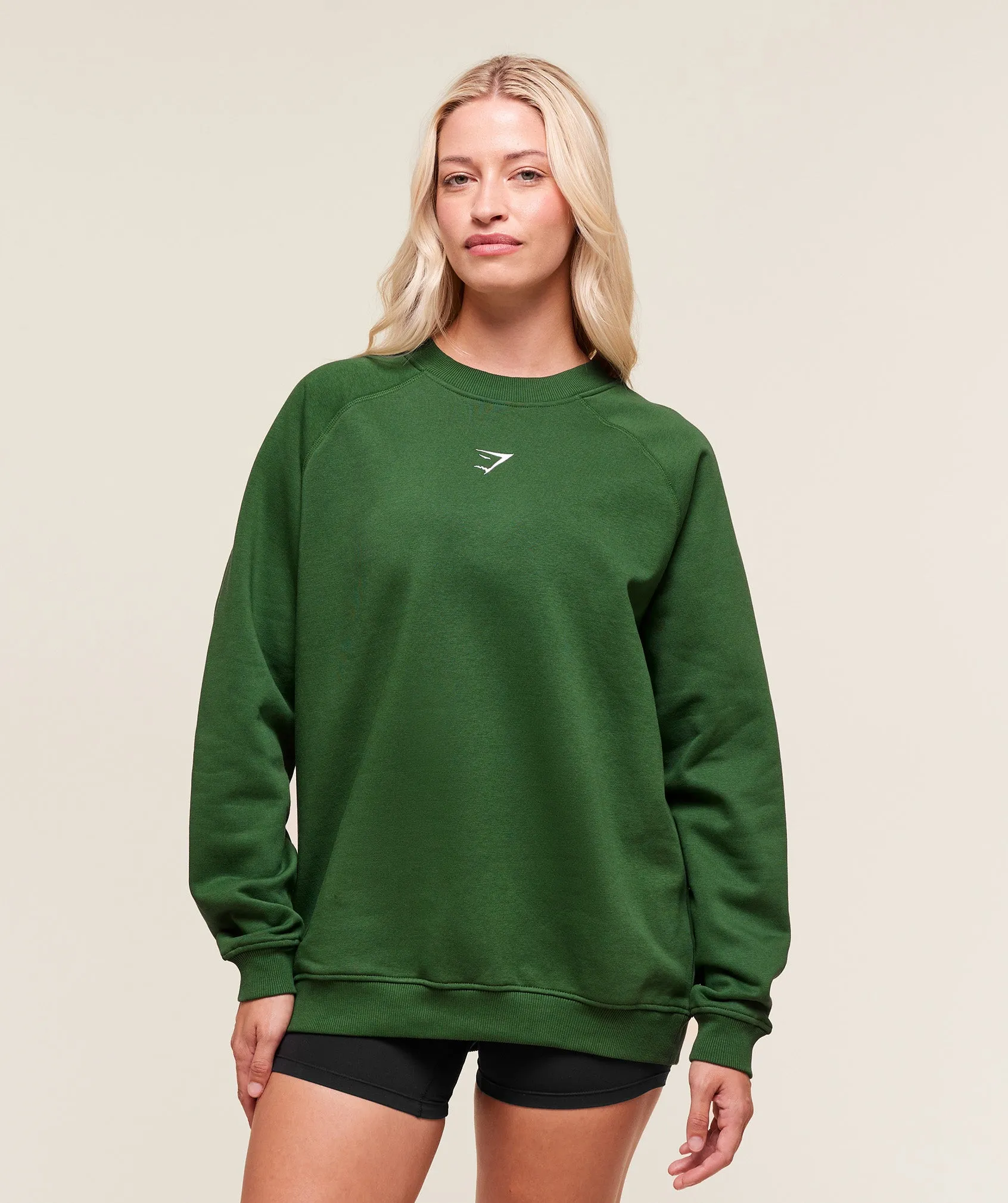 Gymshark Training Oversized Fleece Sweatshirt - Athletic Green sold by Gymshark
