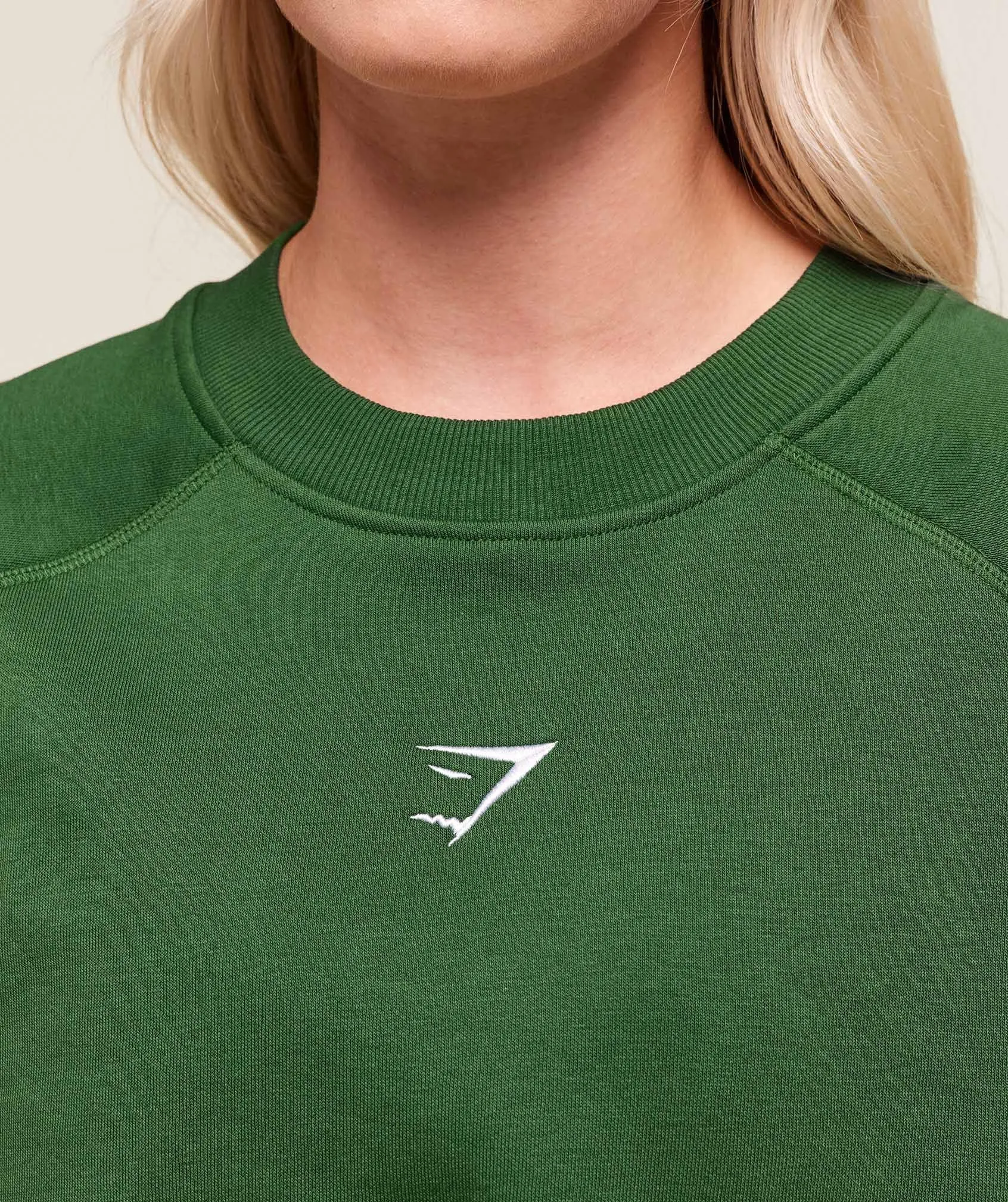 Gymshark Training Oversized Fleece Sweatshirt - Athletic Green sold by Gymshark product image thumbnail 5