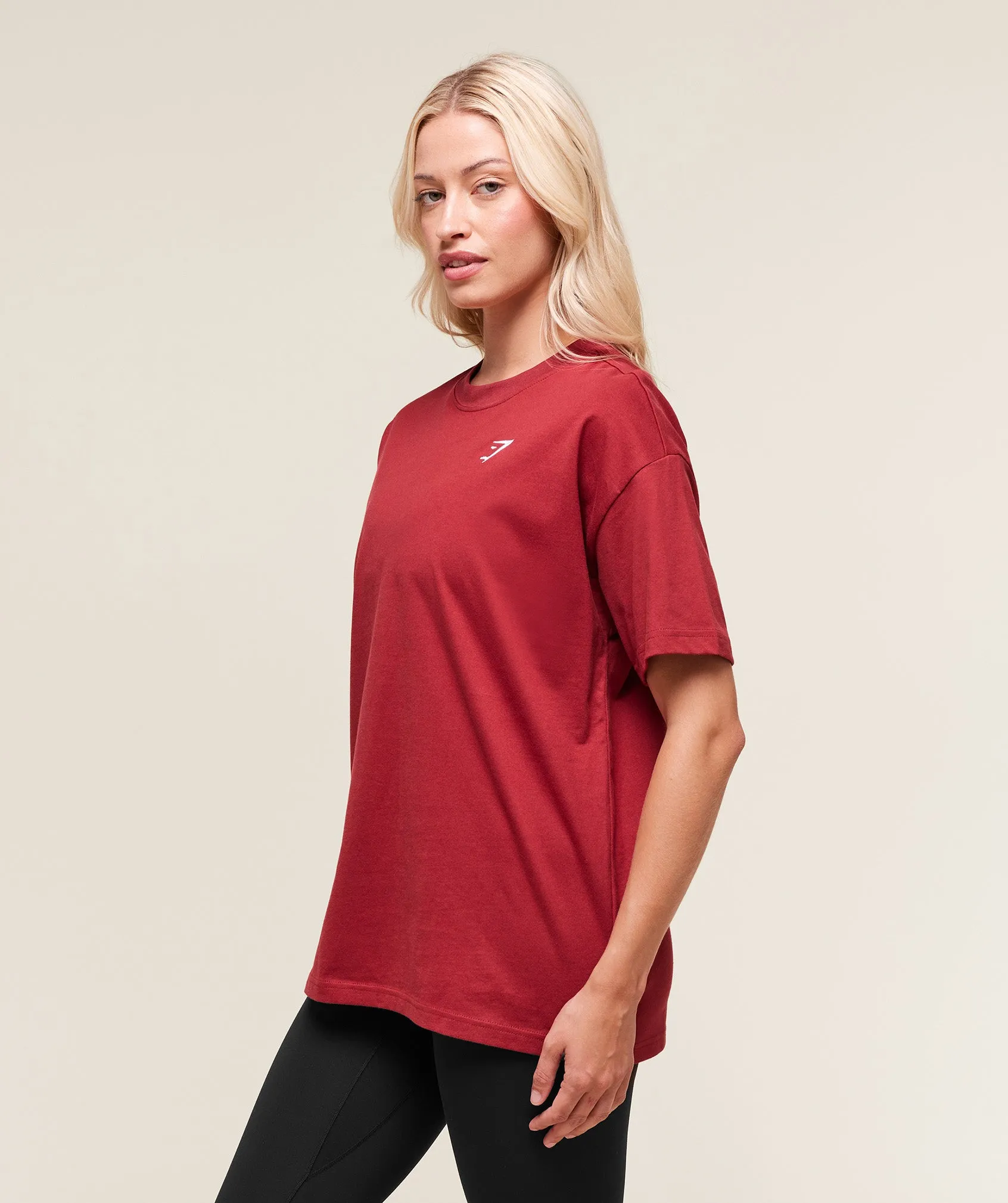 Gymshark Training Oversized T-Shirt - Athletic Burgundy sold by Gymshark product image thumbnail 3