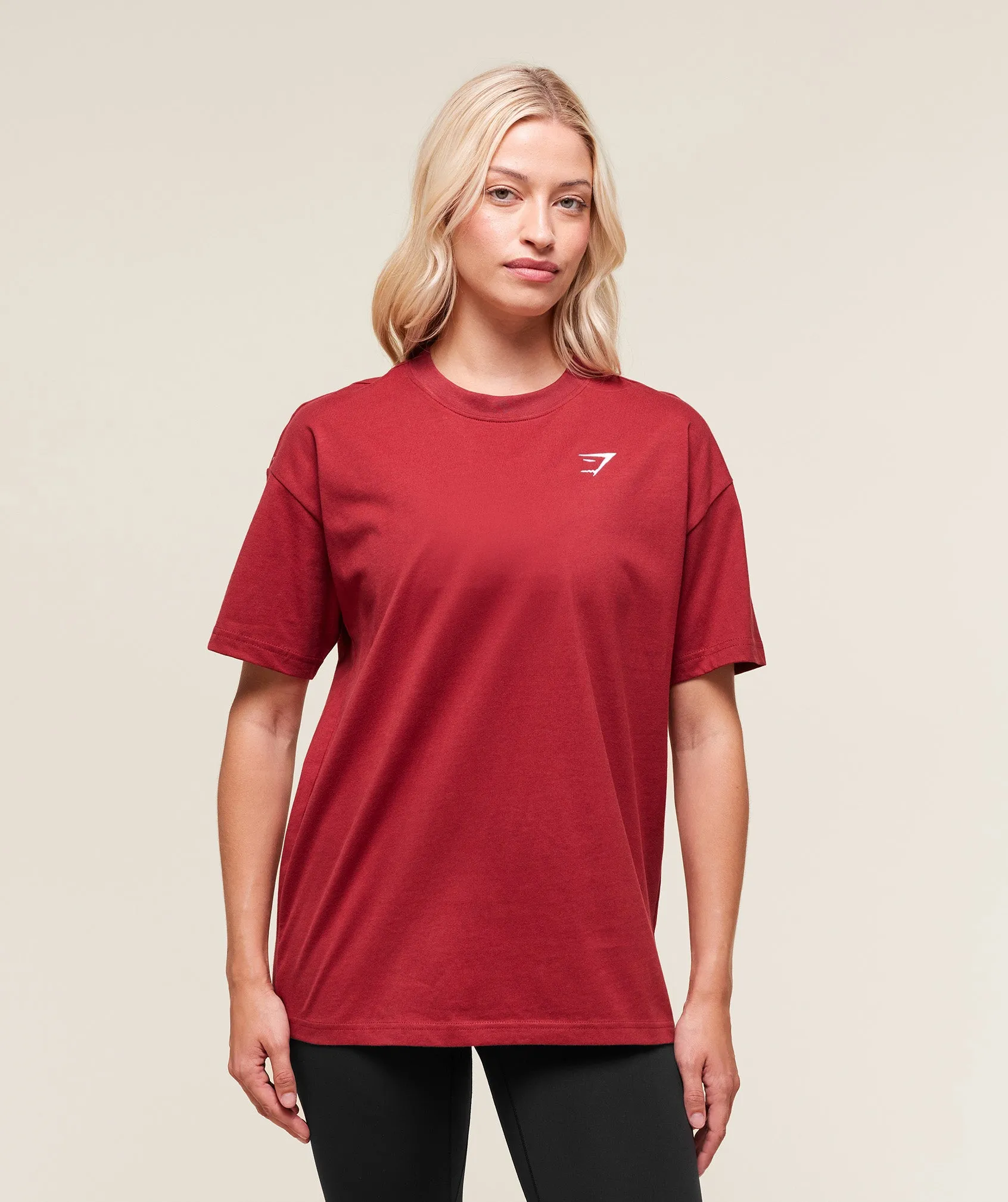 Gymshark Training Oversized T-Shirt - Athletic Burgundy sold by Gymshark