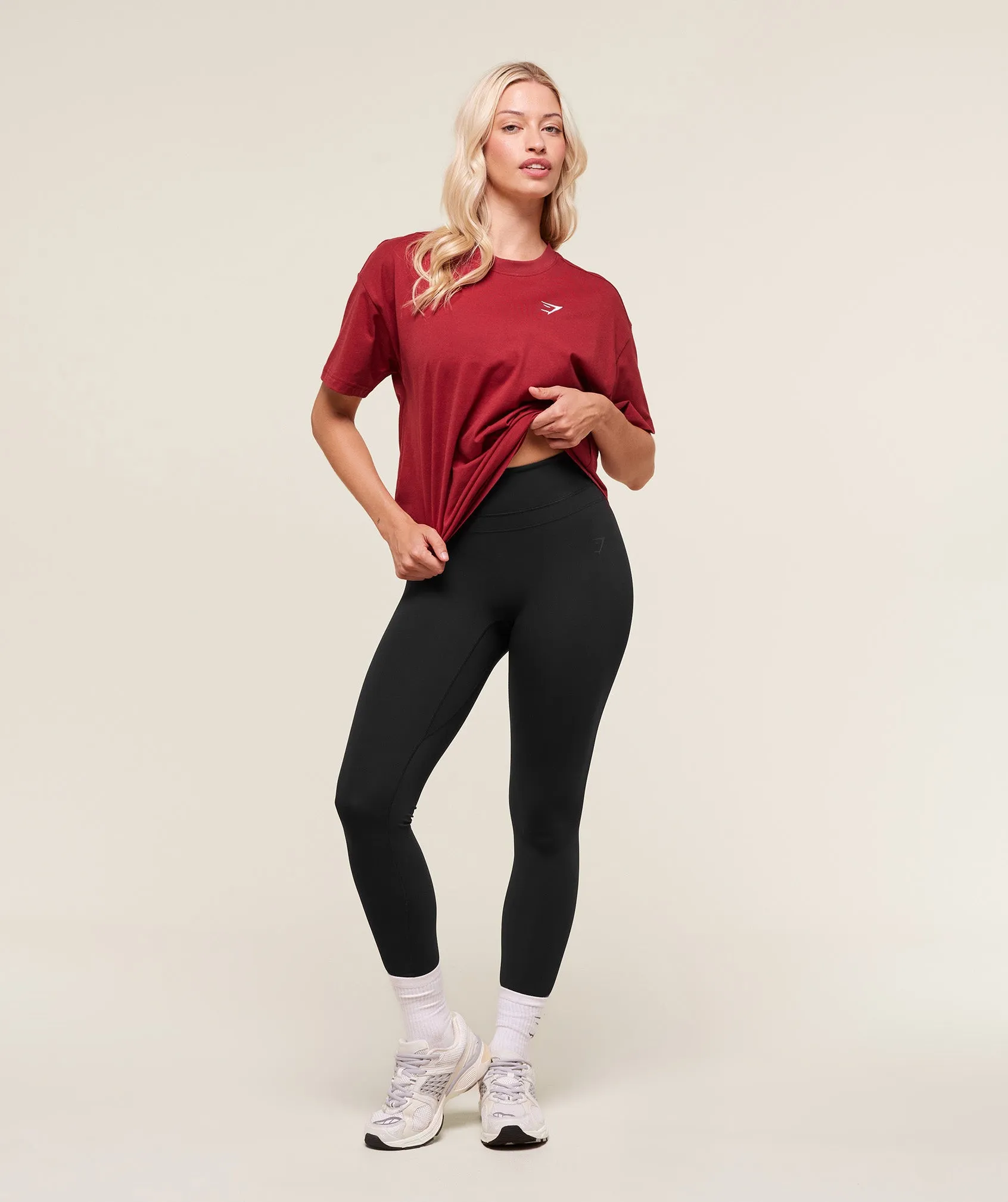 Gymshark Training Oversized T-Shirt - Athletic Burgundy sold by Gymshark product image thumbnail 4