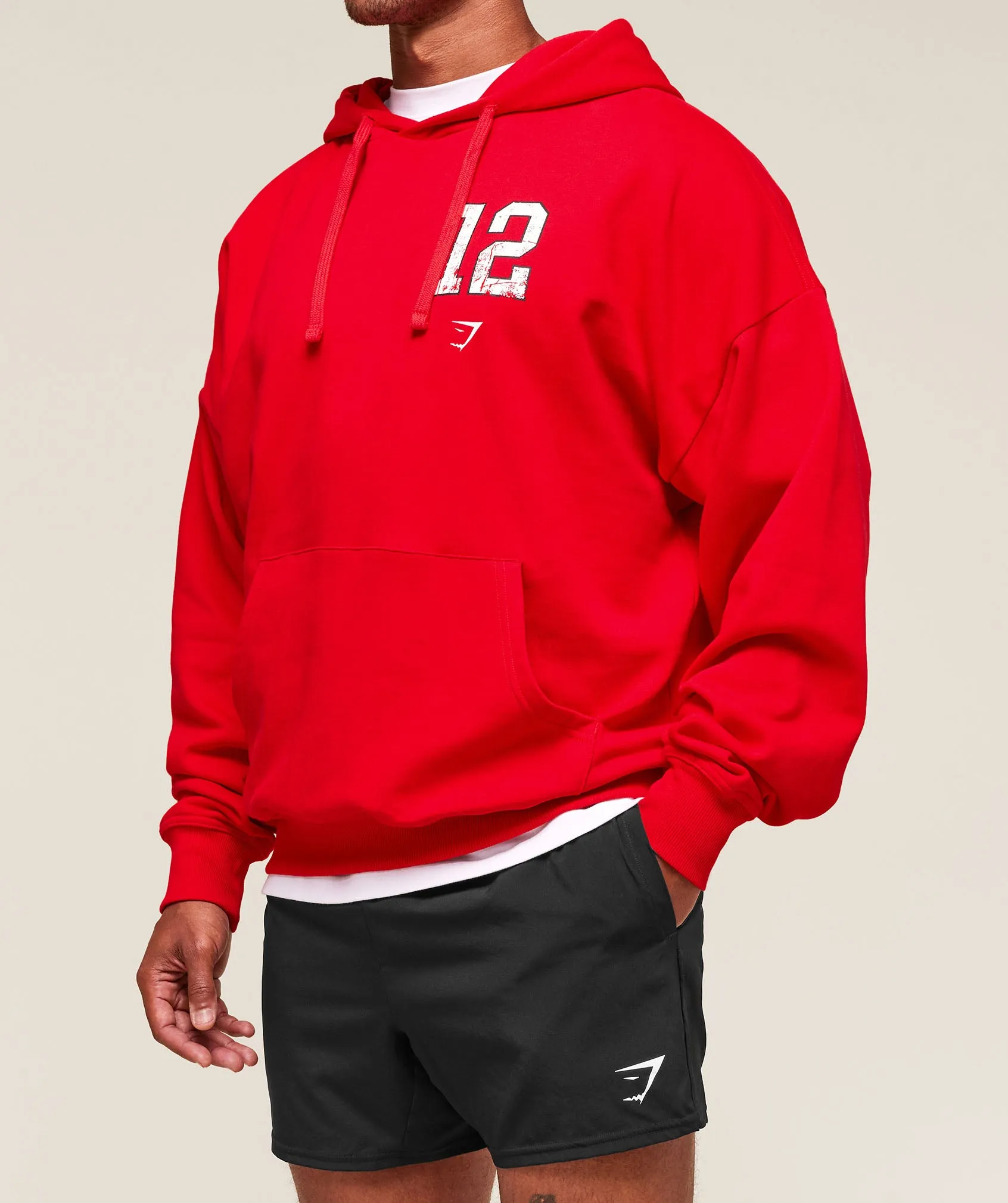 Gymshark Campus Hoodie - Athletic Red sold by Gymshark product image thumbnail 3