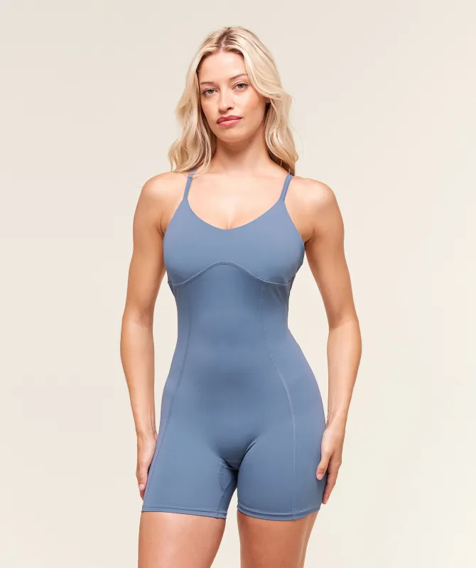 Gymshark Strappy All in One - Worn Blue sold by Gymshark