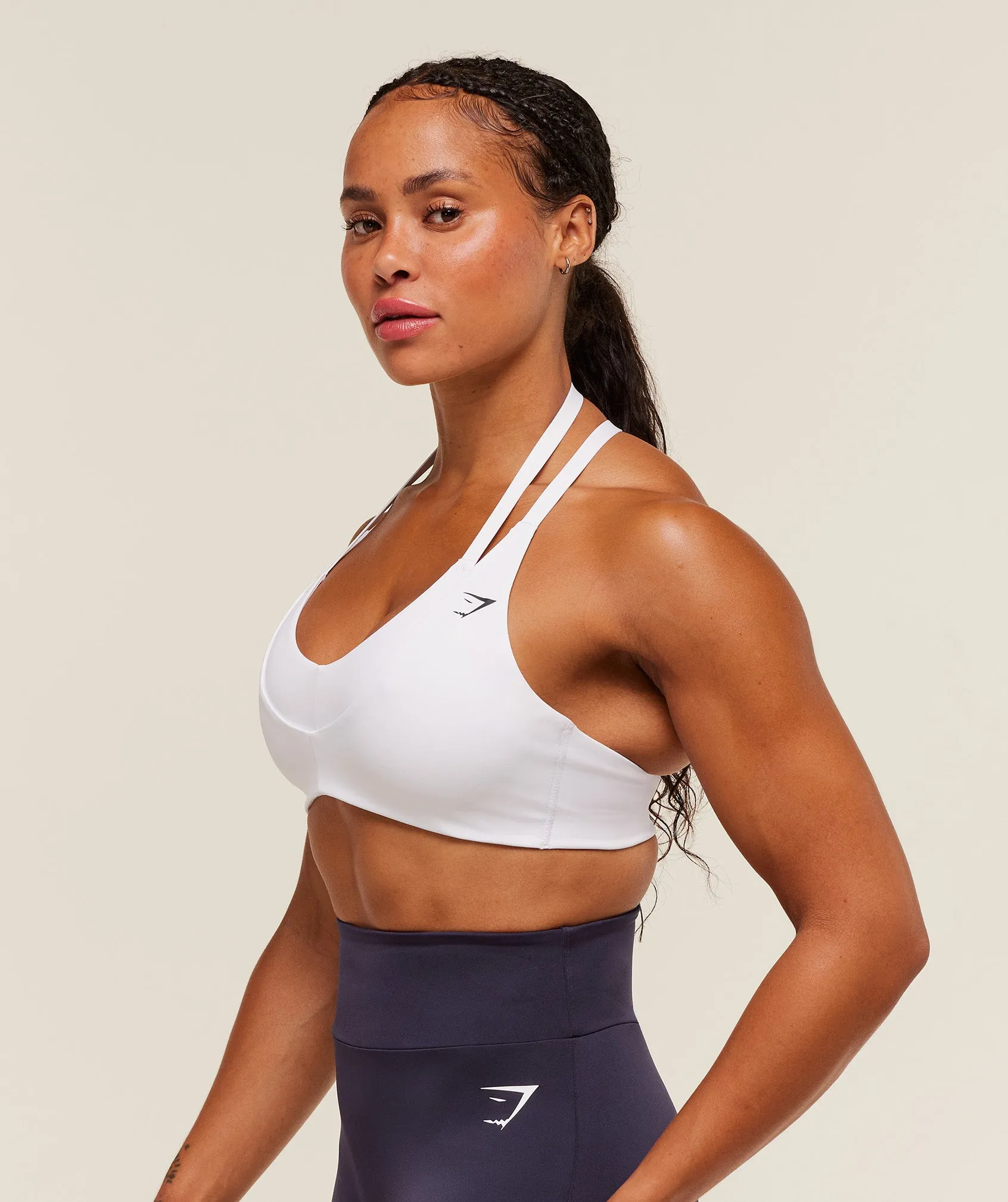 Gymshark Reps T Back Sports Bra - White sold by Gymshark product image thumbnail 3