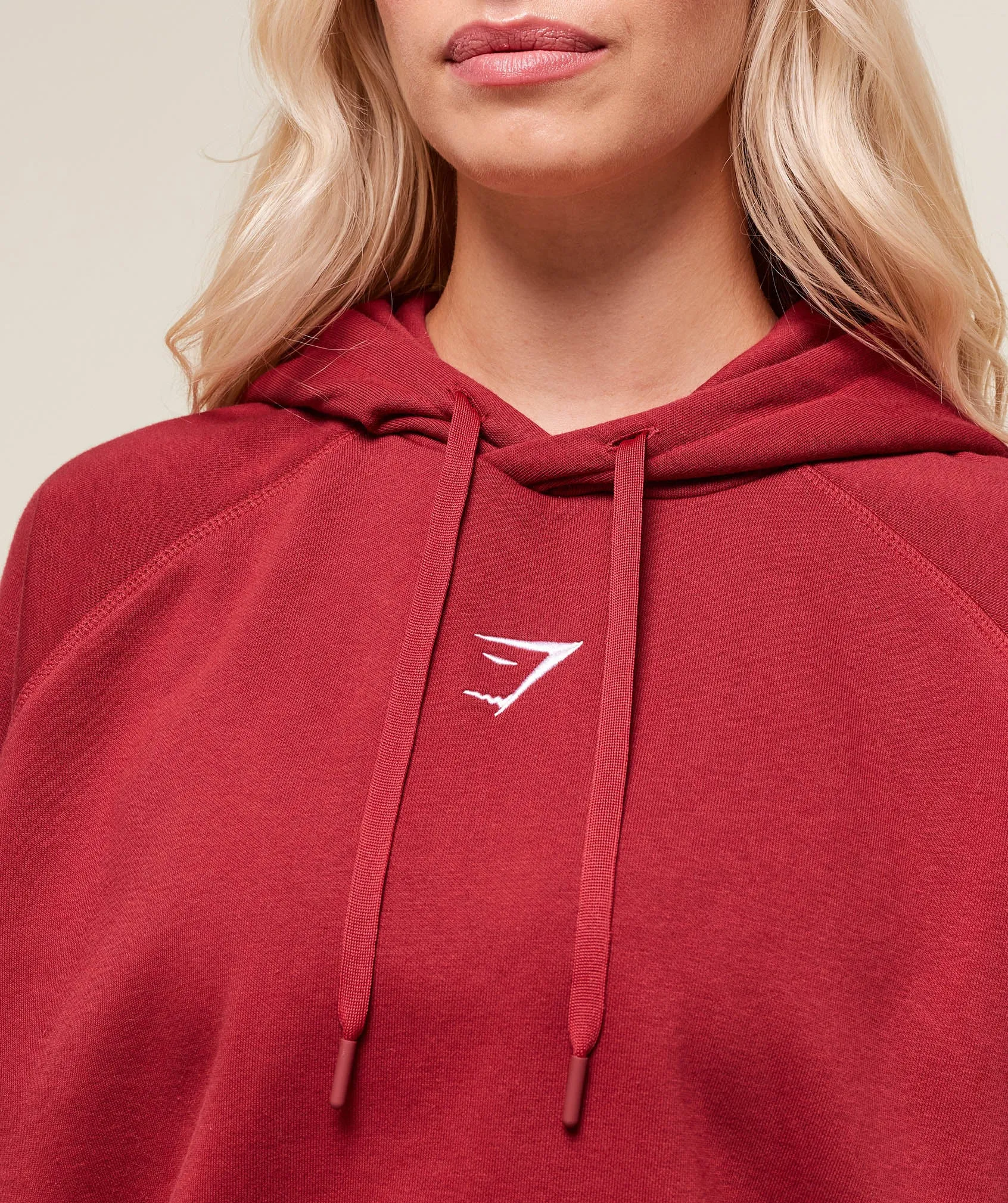 Gymshark Training Oversized Fleece Hoodie - Athletic Burgundy sold by Gymshark product image thumbnail 5