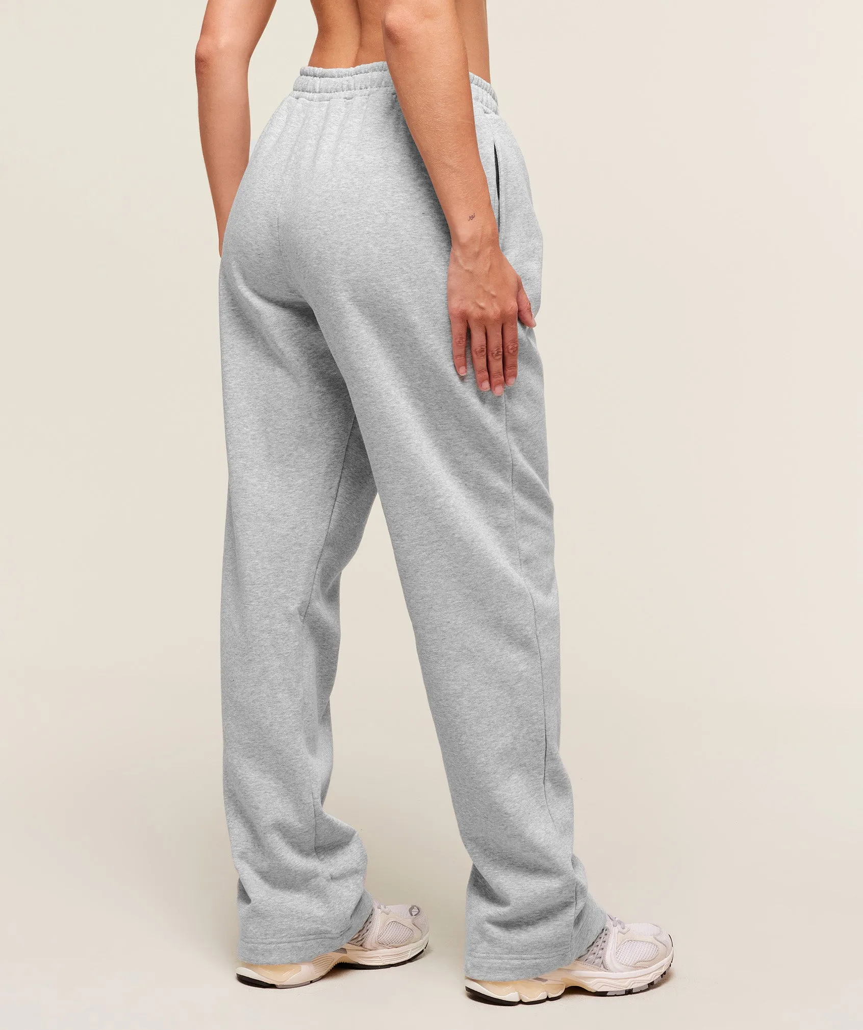 Gymshark Training Fleece Straight Leg Jogger - Light Grey Core Marl sold by Gymshark product image thumbnail 2