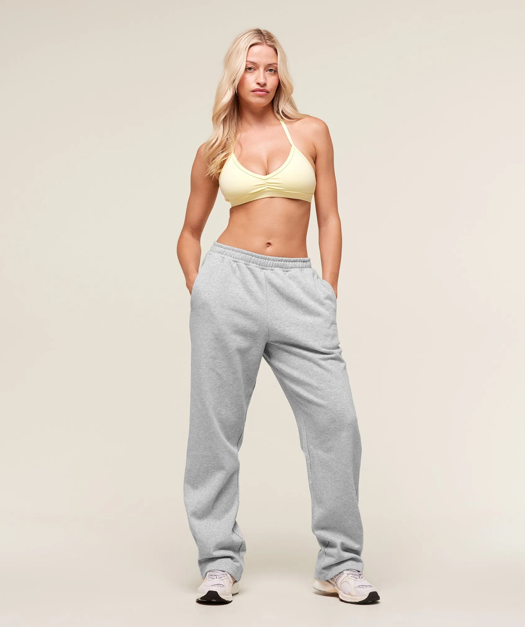 Gymshark Training Fleece Straight Leg Jogger - Light Grey Core Marl sold by Gymshark product image thumbnail 5