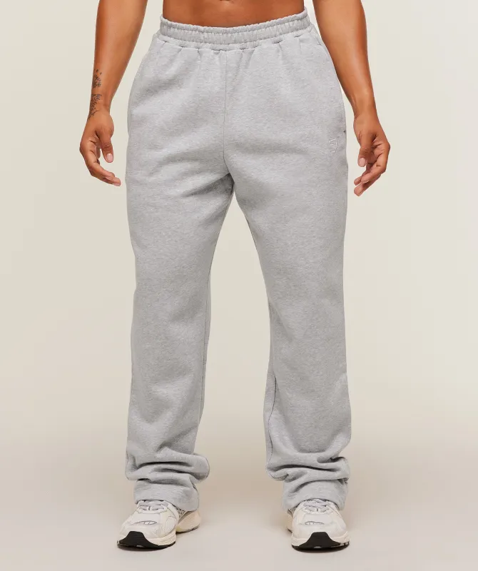 Gymshark Training Fleece Straight Leg Short Pant - Light Grey Core Marl sold by Gymshark