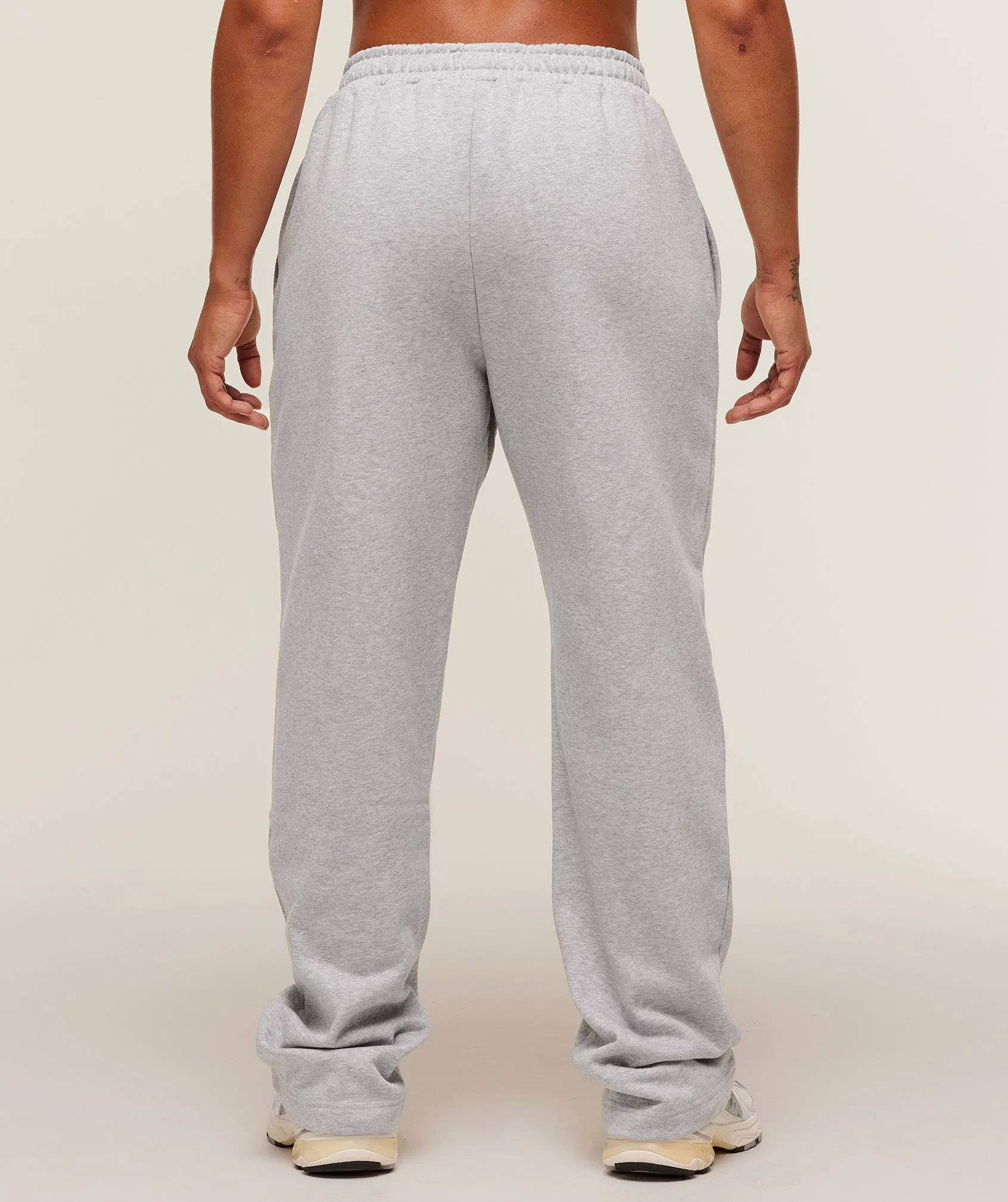 Gymshark Training Fleece Straight Leg Short Pant - Light Grey Core Marl sold by Gymshark product image thumbnail 2