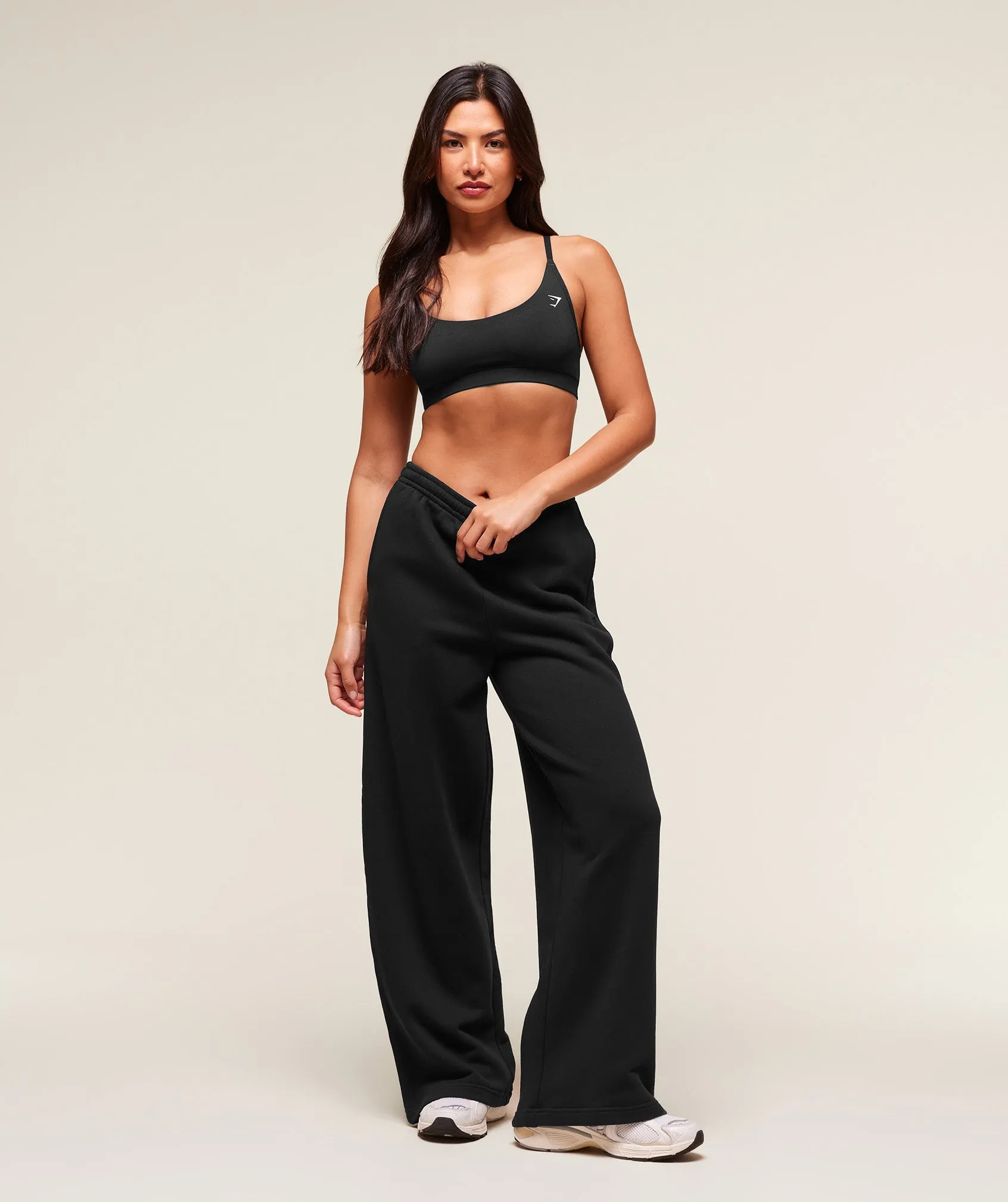 Gymshark Rest Day Sweats 2.0 Wide Leg Jogger - Black sold by Gymshark product image thumbnail 4