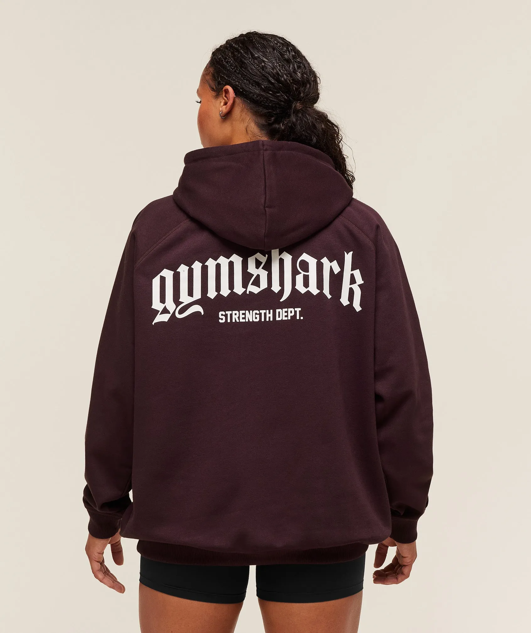 Gymshark Strength Department Oversized Hoodie - Cherry Purple sold by Gymshark